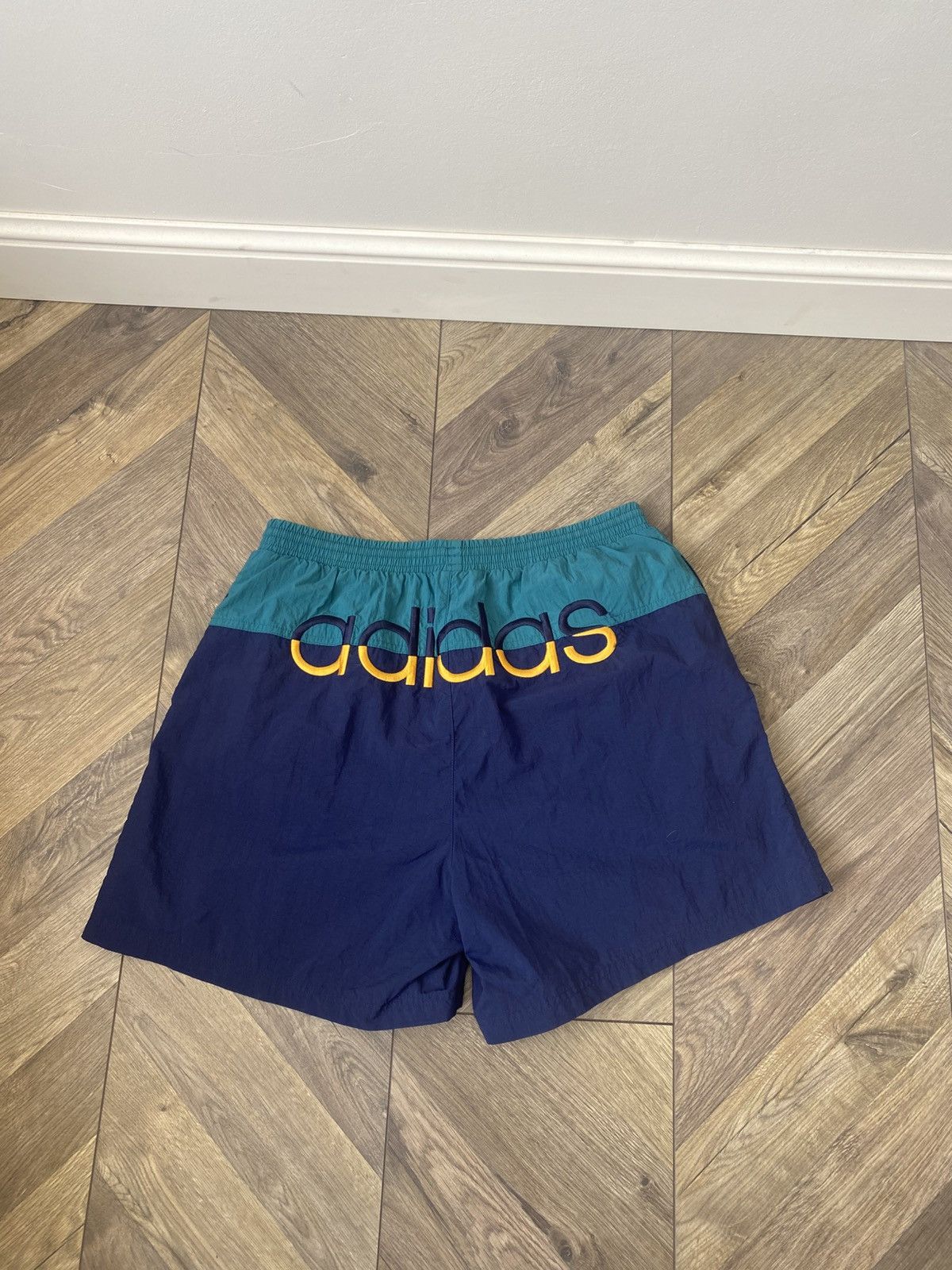 Adidas × Vintage Vintage Adidas Navy Blue Swimwear Swimming Trunks Shorts Size US 31 - 10 Thumbnail