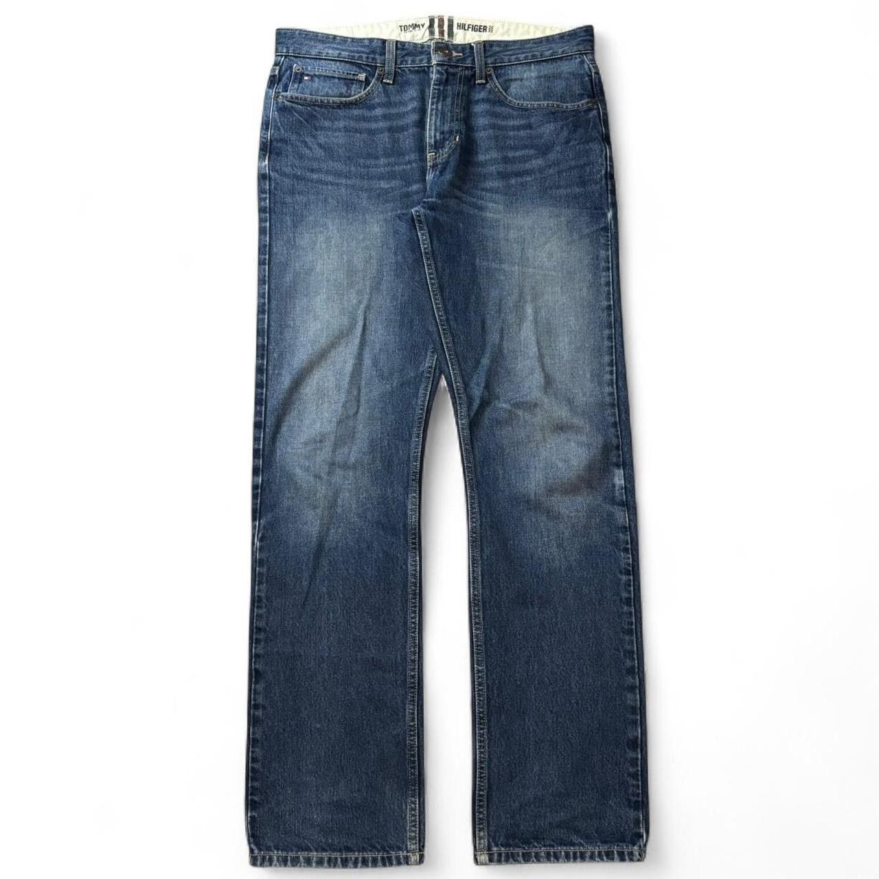 Tommy Hilfiger Vintage Tommy Hilfiger Faded Blue Straight Leg Denim Jeans Size US 34 / EU 50 - 1 Thumbnail