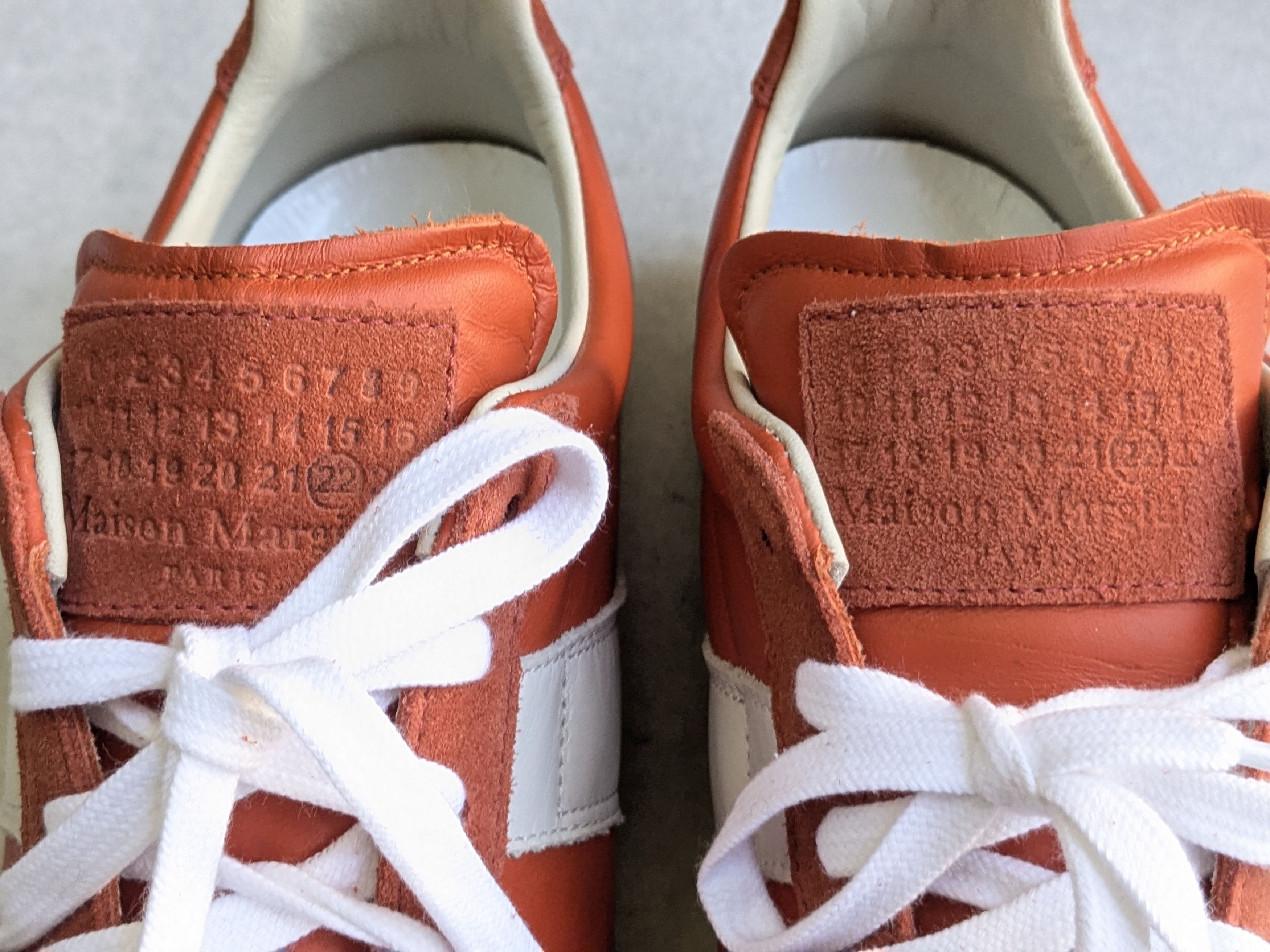 Maison Margiela Maison Margiela GAT Replica Orange White 9 42 Low Tops Size US 9 / EU 42 - 7 Thumbnail