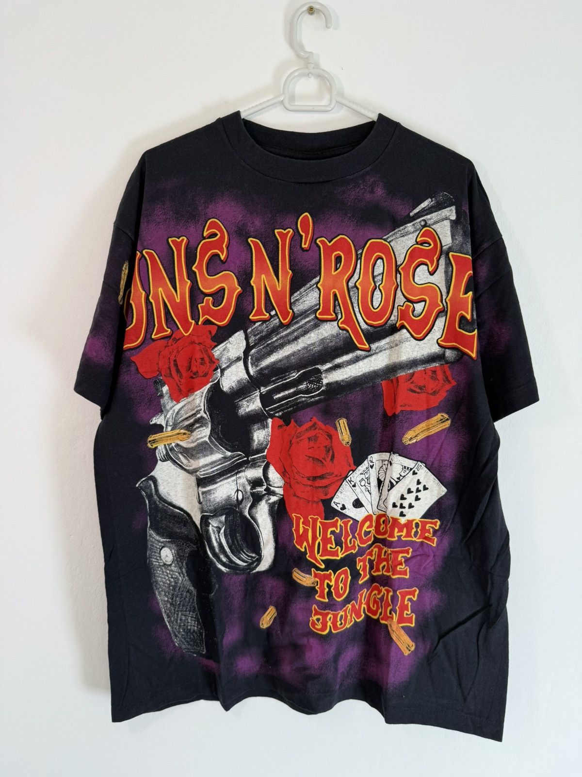 Vintage Guns n Roses Vintage T Shirt merch XL single stitch all over Size US XL / EU 56 / 4 - 4 Thumbnail