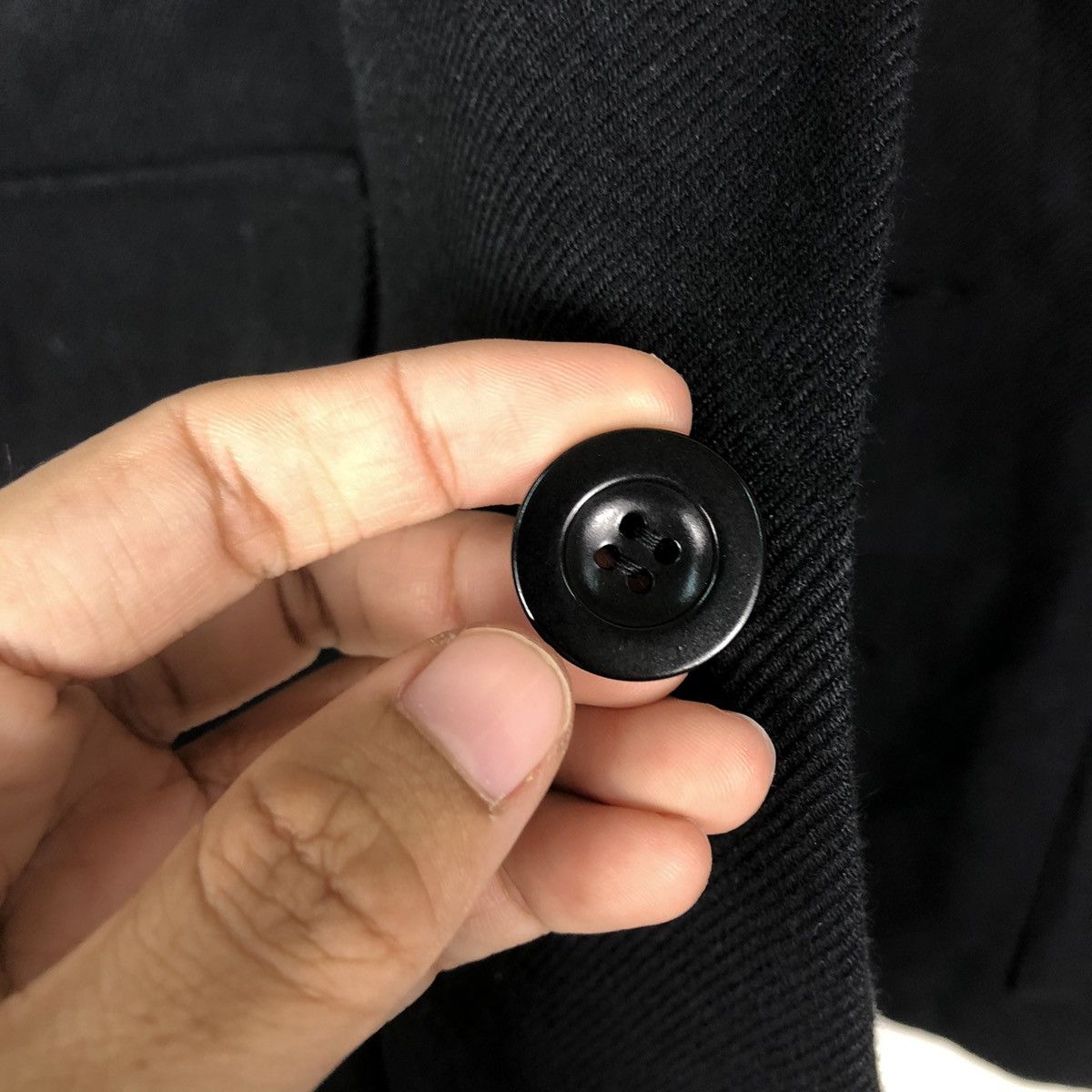 Issey Miyake 🔥Vintage Wool Button Jacket Bella Molnar 1984 Rich Black Size US M / EU 48-50 / 2 - 16 Thumbnail