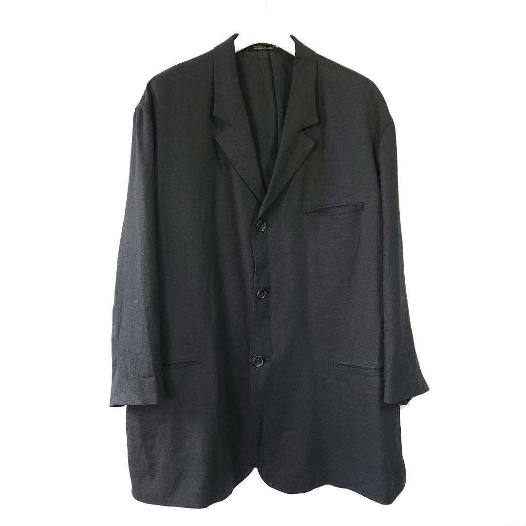 Yohji Yamamoto yohji yamamoto 1998ss black linen jacket Size US S / EU 44-46 / 1 - 1 Thumbnail