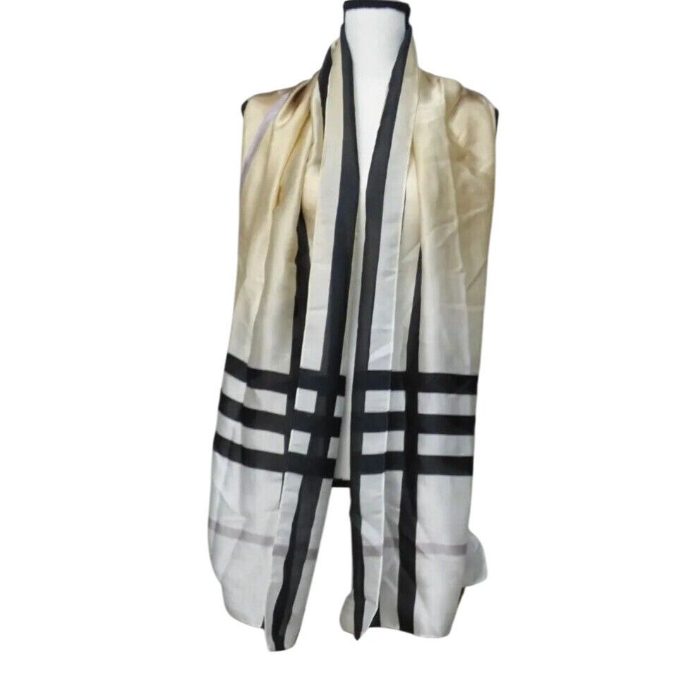 Giani Bernini Giani Bernini Ombré Plaid Oblong Scarf, OS, Black/Neutral Size ONE SIZE - 4 Thumbnail