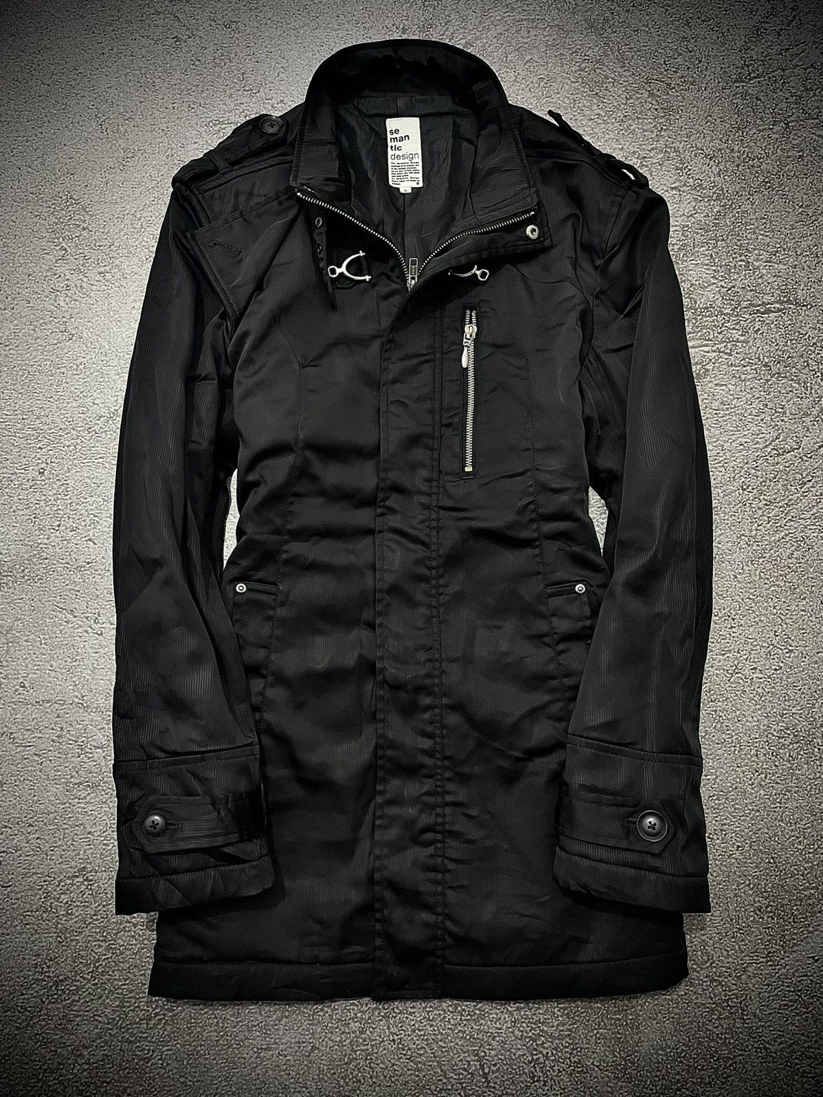 00s semantic design \"黒蛇\" fur long coat Semantic Design Leather | Grailed