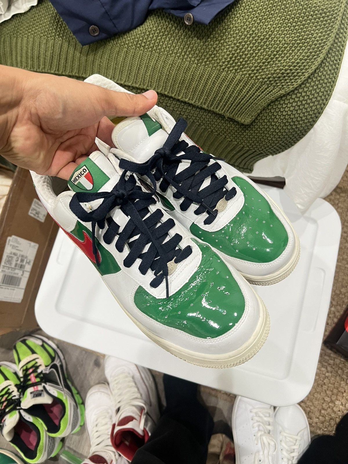 Nike Nike AF1 air force 1 city mexico WORLD CUP patent Size US 10.5 / EU 43-44 - 3 Thumbnail