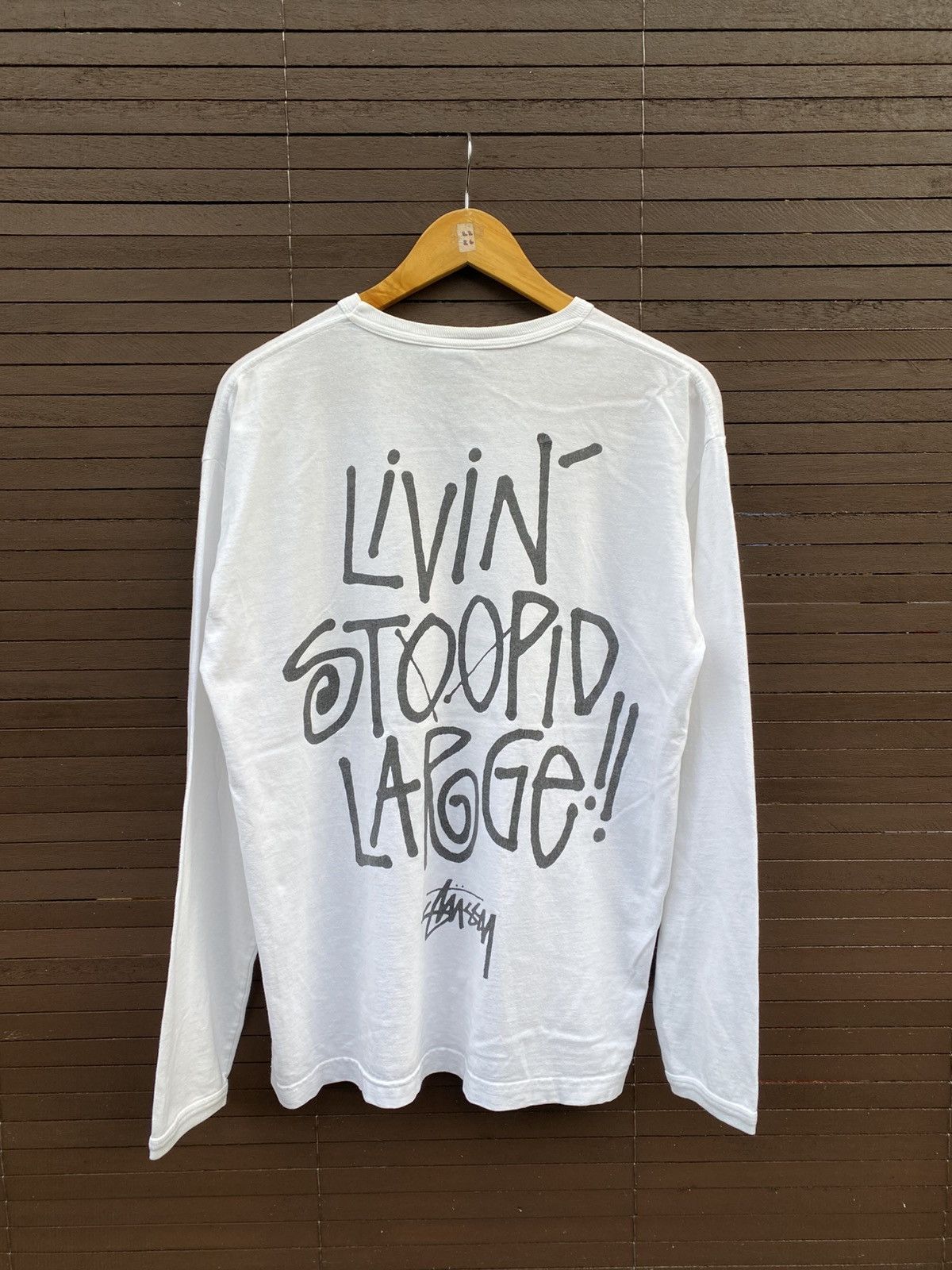 Stussy × Vintage Vintage Stussy Livin Stoopid Large Big Logo Size US M / EU 48-50 / 2 - 3 Thumbnail