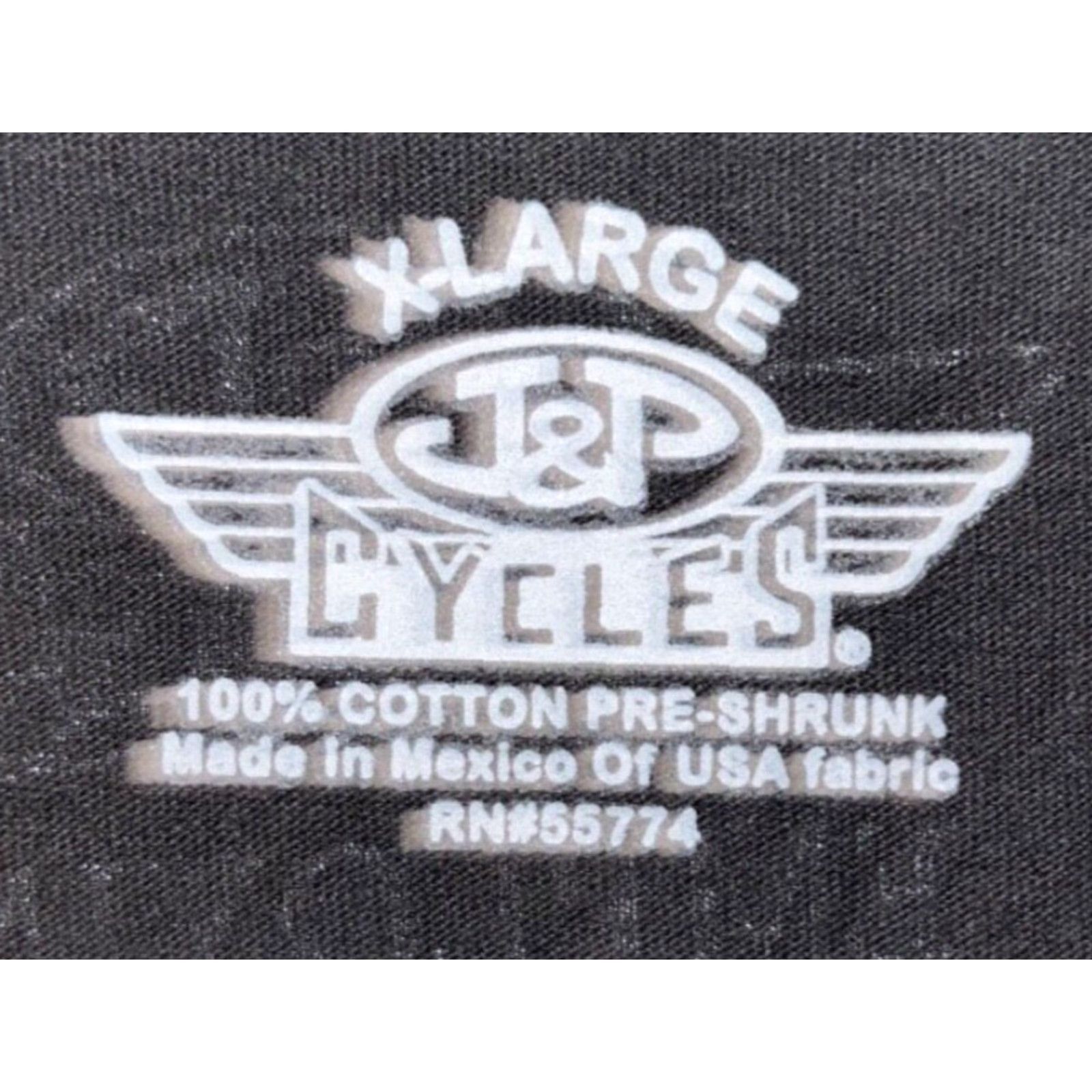Vintage J&P Cycles Tattooed And Employed Motorcycles Biker T-shirt Size XL Size US XL / EU 56 / 4 - 7 Thumbnail
