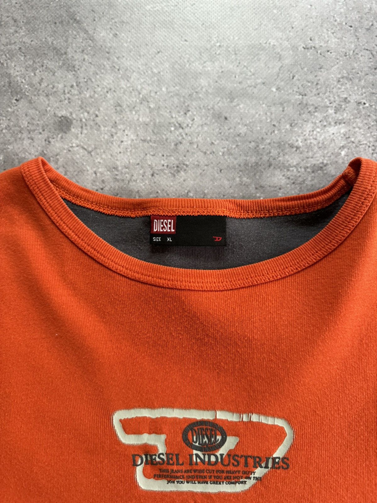 Diesel × Vintage Vintage Y2K Diesel Orange Opium T-Shirt Size US XL / EU 56 / 4 - 4 Thumbnail