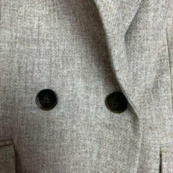 Zara Zara Tan Ruched-Sleeve Lambswool Blazer Sz S NEW Size S / US 4 / IT 40 - 11 Thumbnail