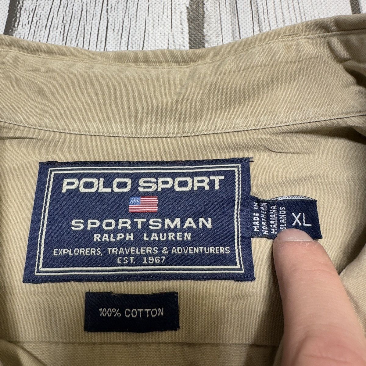 Polo Ralph Lauren × Vintage Vintage Polo Sport Sportsman shirt Size US XL / EU 56 / 4 - 4 Thumbnail