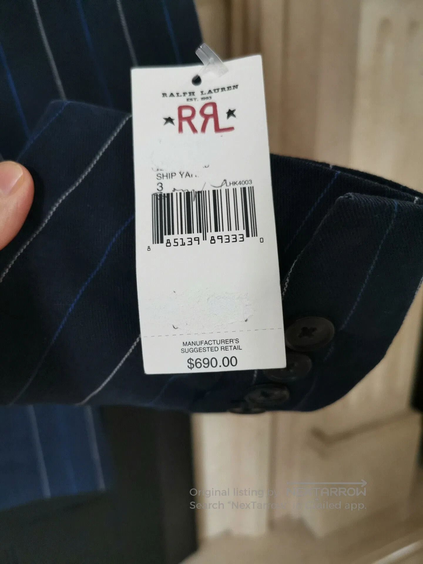 RRL Ralph Lauren RRL Double RL Vintage Striped Blazer. Size US S / EU 44-46 / 1 - 5 Thumbnail