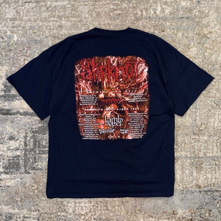 Slipknot Slipknot 2015 Prepare For Hell Tour T-Shirt Size Mens XXL Size US XXL / EU 58 / 5 - 2 Thumbnail
