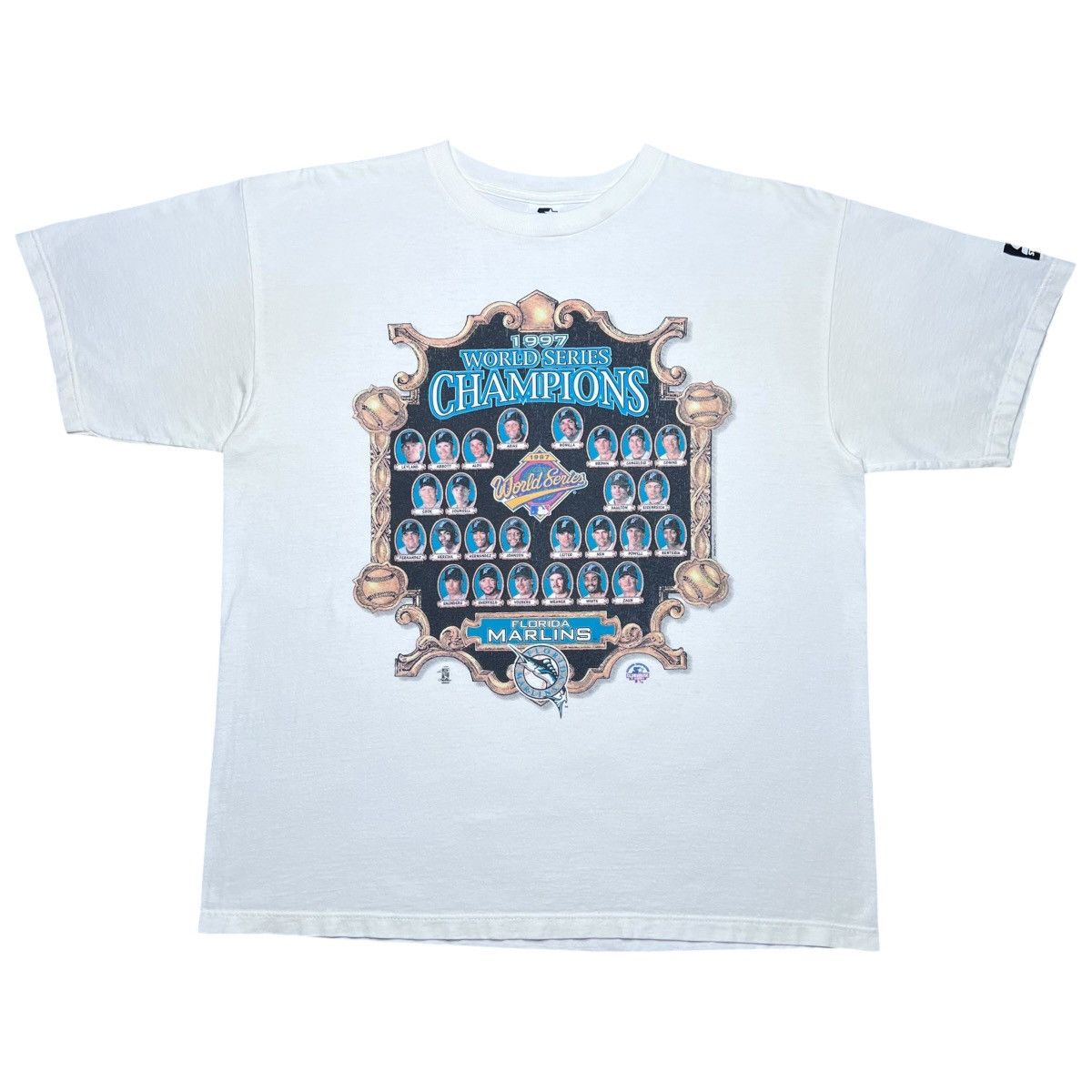 Starter 1997 MLB Florida Marlins World Series Champions Starter Tee Size US L / EU 52-54 / 3 - 1 Thumbnail