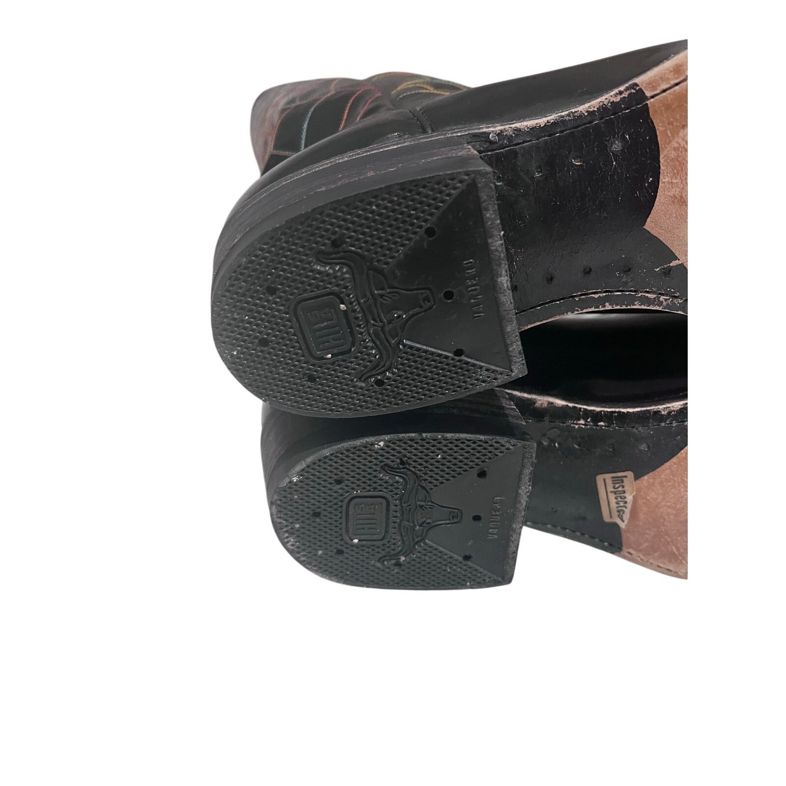 Other Justin Vaquero Patent Leather Cowboy Boot Spider 10D Rare Size US 10.5 / EU 43-44 - 8 Thumbnail