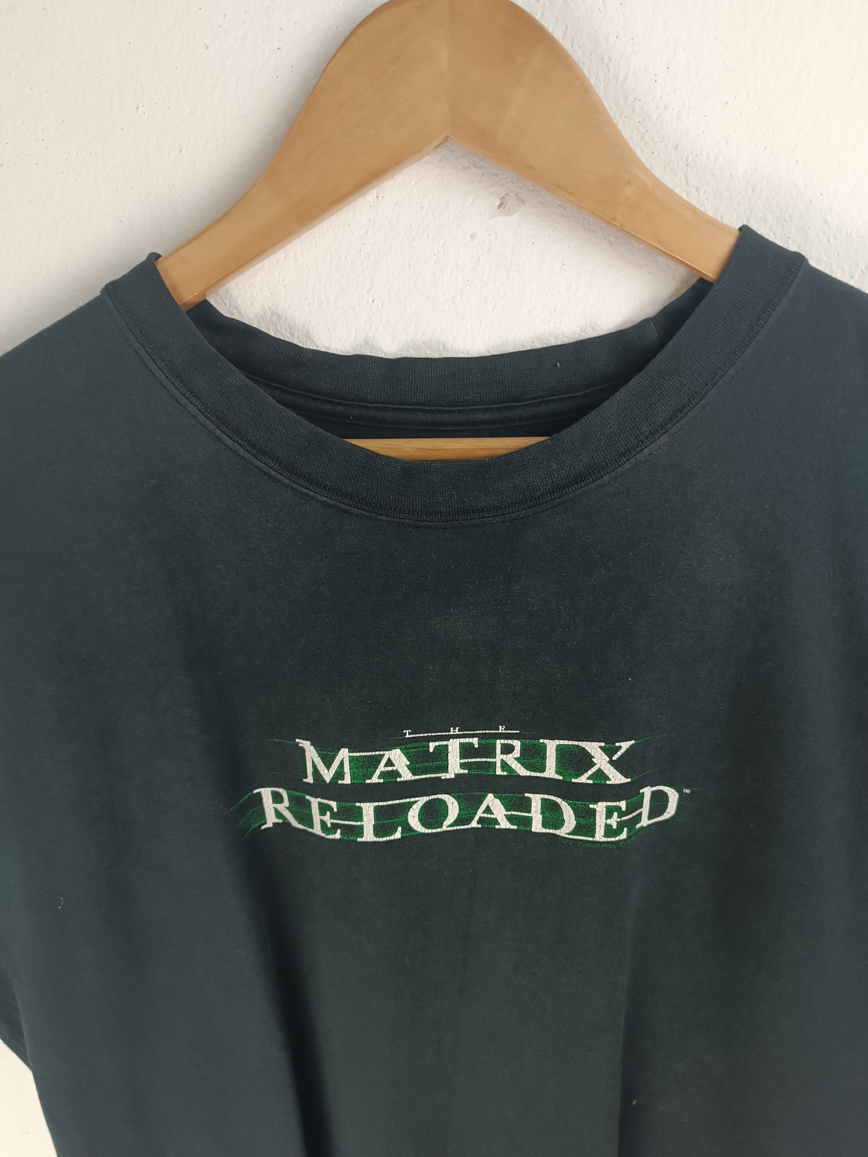 Vintage VINTAGE '03 MATRIX RELOADED PROMO T (keanu reeves john wick) Size US L / EU 52-54 / 3 - 13 Thumbnail