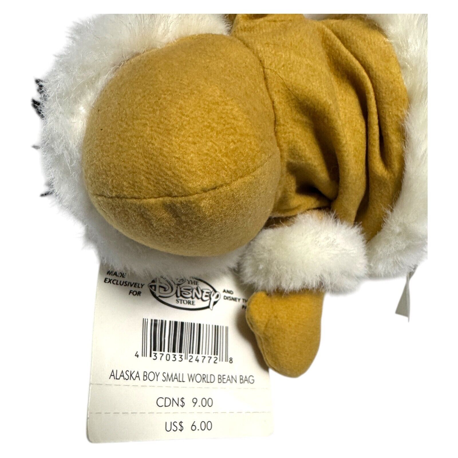 Disney NWT - RARE Its A Small World ALASKA BOY Vintage 90s Beanie Size ONE SIZE - 5 Thumbnail