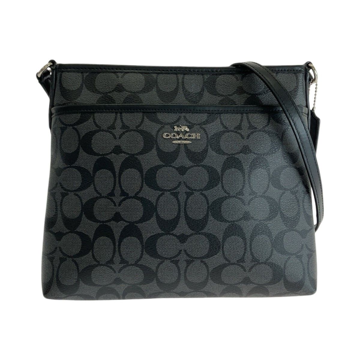 Coach black signature crossbody hotsell