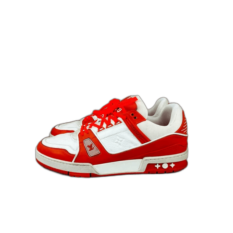 Louis Vuitton louis vuitton red and white trainer sneakers Size US 9 / EU 42 - 1 Thumbnail