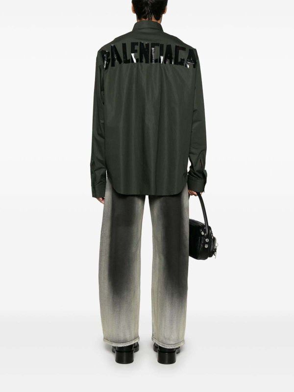 Balenciaga os11x0326 Shirt in Green Size US XL / EU 56 / 4 - 5 Thumbnail