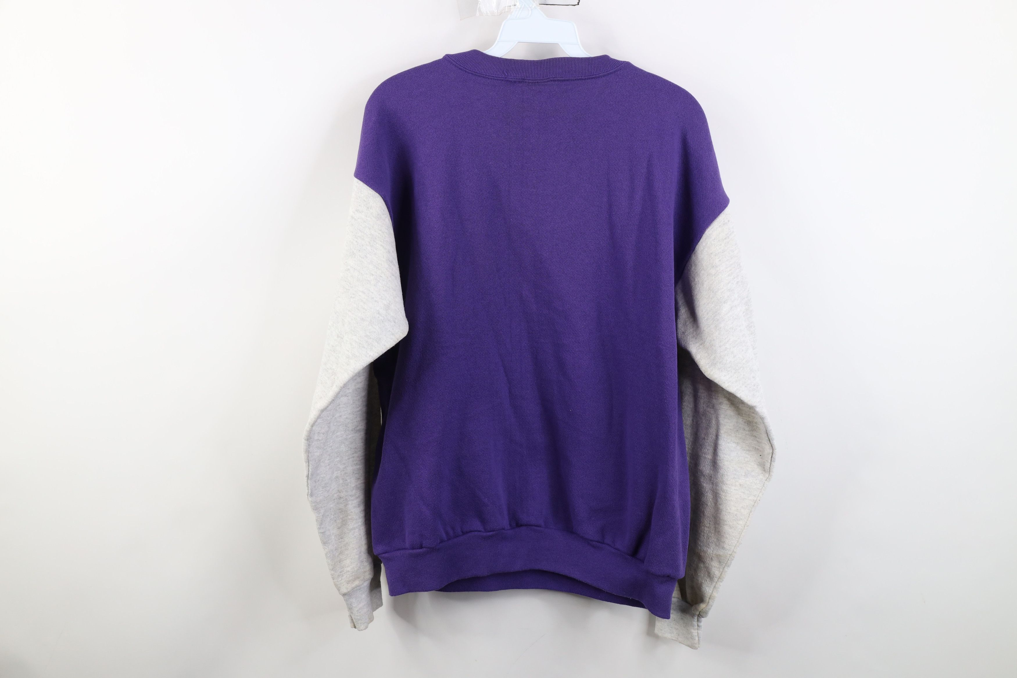 Vintage Vintage 90s Streetwear Blank Raglan Crewneck Sweatshirt USA Size L / US 10 / IT 46 - 12 Thumbnail