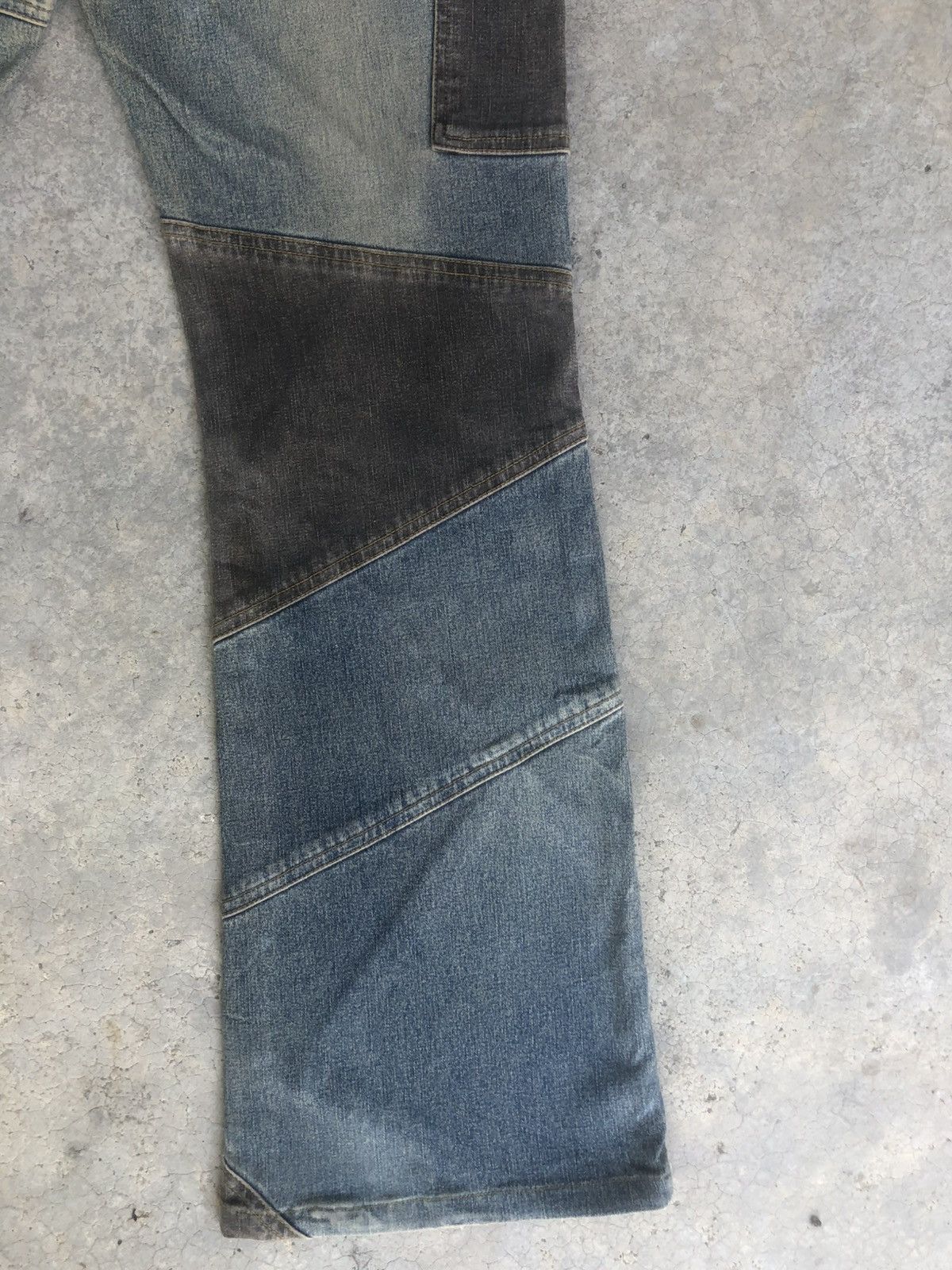 If Six Was Nine Japanese Modern Lover Flared Jeans Distressed Patchwork Size US 32 / EU 48 - 12 Thumbnail