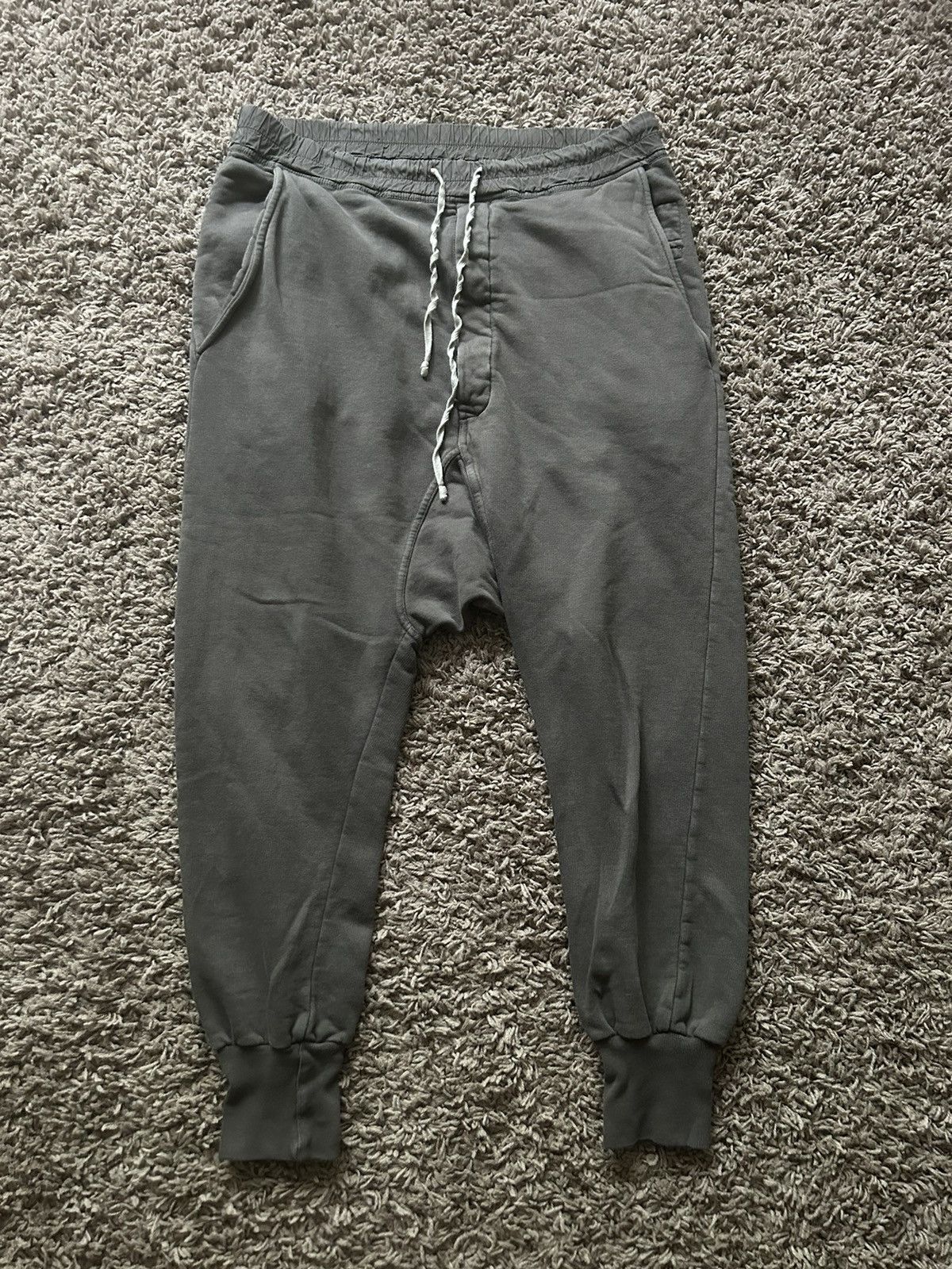 image of Rick Owens x Rick Owens Drkshdw Prisoner Pants Dust Size Medium, Men's