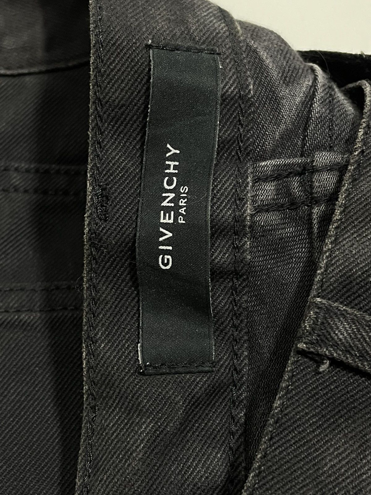Givenchy SS12 Black Dyed Wrinkled Effect Denim Size US 28 / EU 44 - 9 Thumbnail