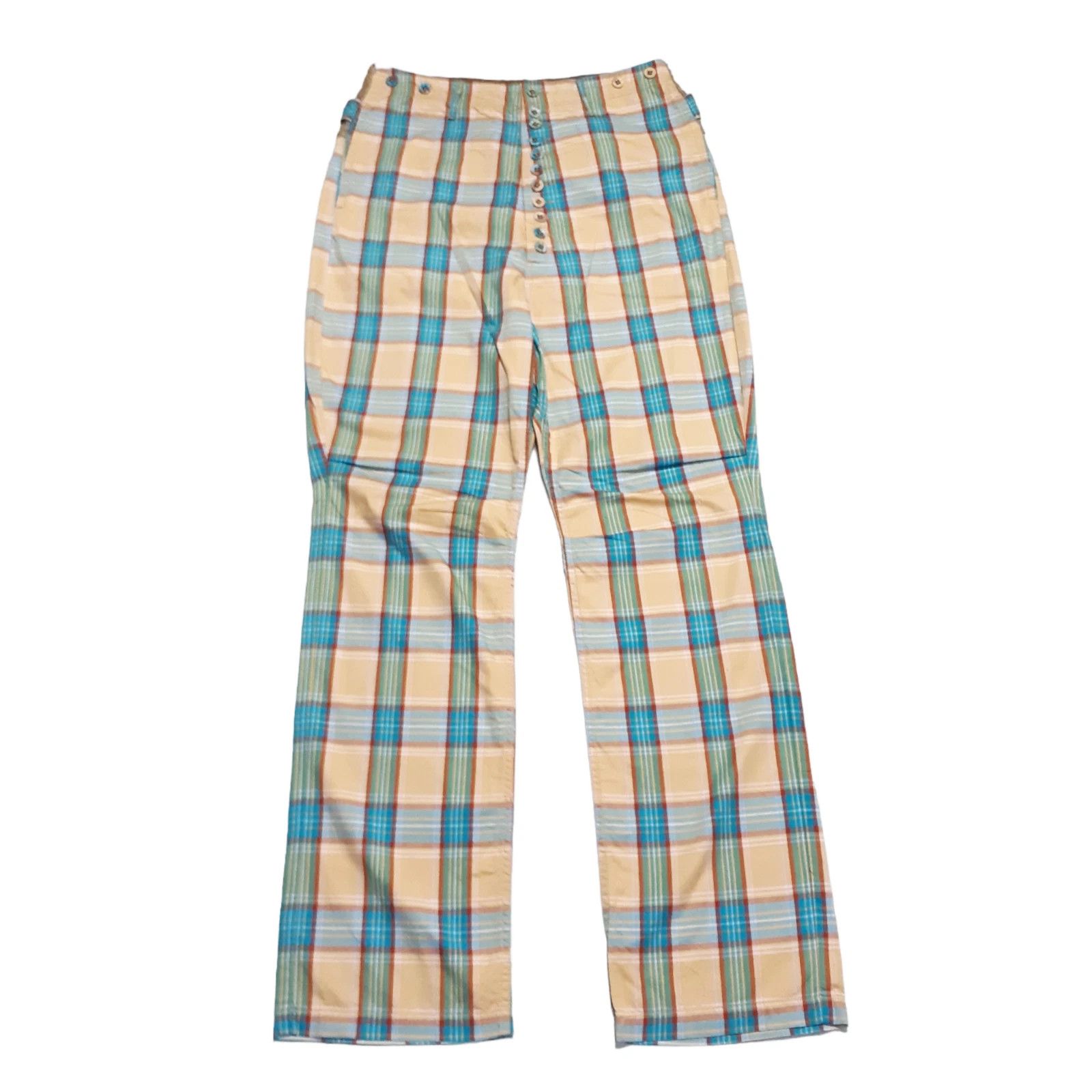 Kapital KAPITAL Plaid Pants Size 2 M 32” Cotton Linen Size US 32 / EU 48 - 1 Thumbnail