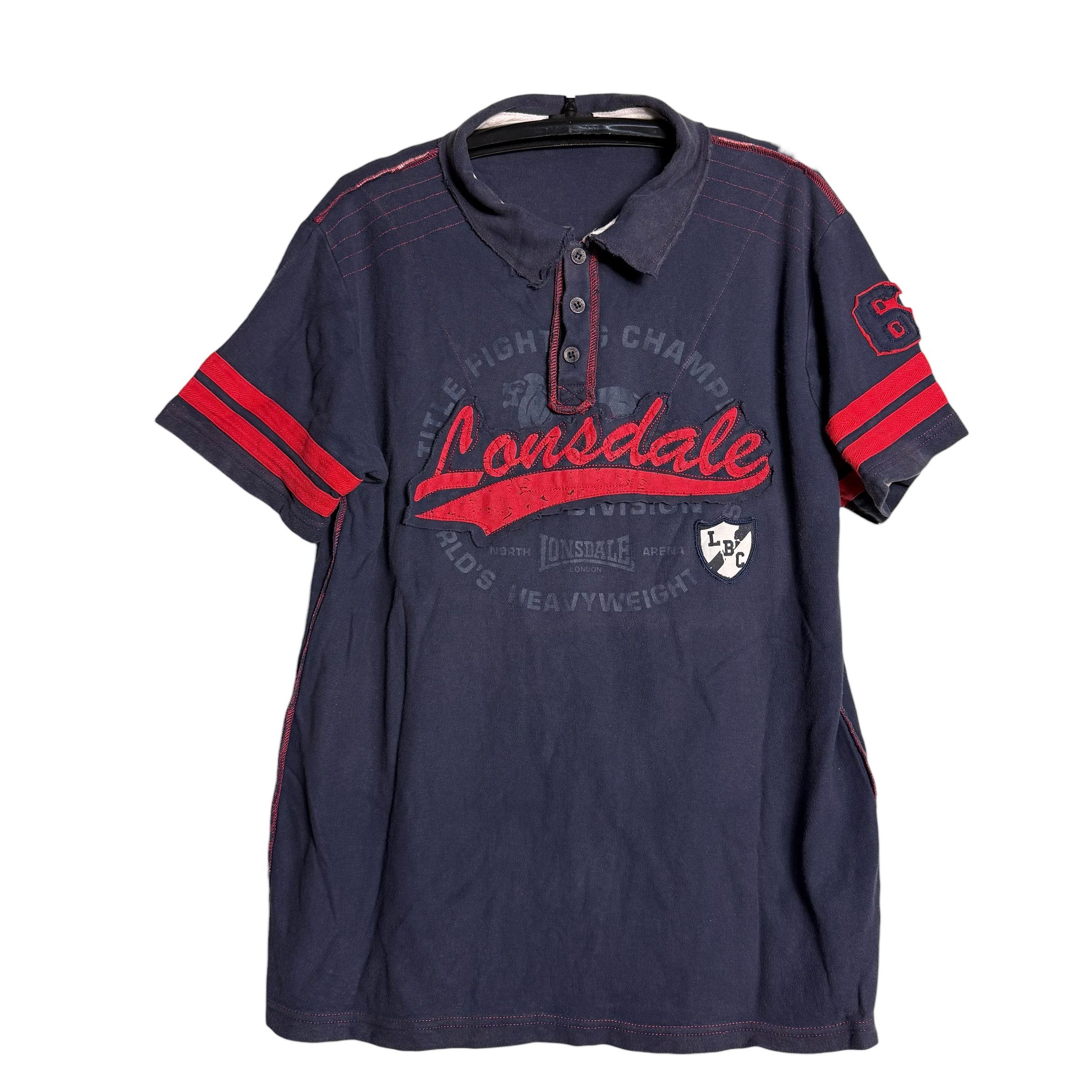 Lonsdale 🔥RARE🔥Vintage Lonsdale London Moyne Patches Polo Shirt Size US XL / EU 56 / 4 - 1 Thumbnail