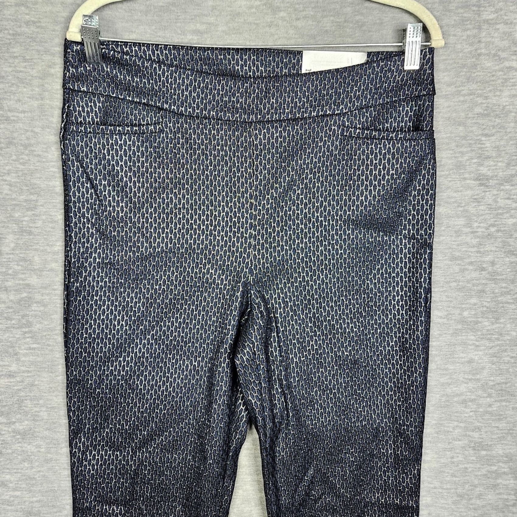 Vintage Chico's So Slimming 360 Brigitte Slim Ankle Pant 10R Blue, Casual, Regular, Women, Pant, Slim leg, 10, Chico's Size 32" / US 10 / IT 46 - 7 Thumbnail