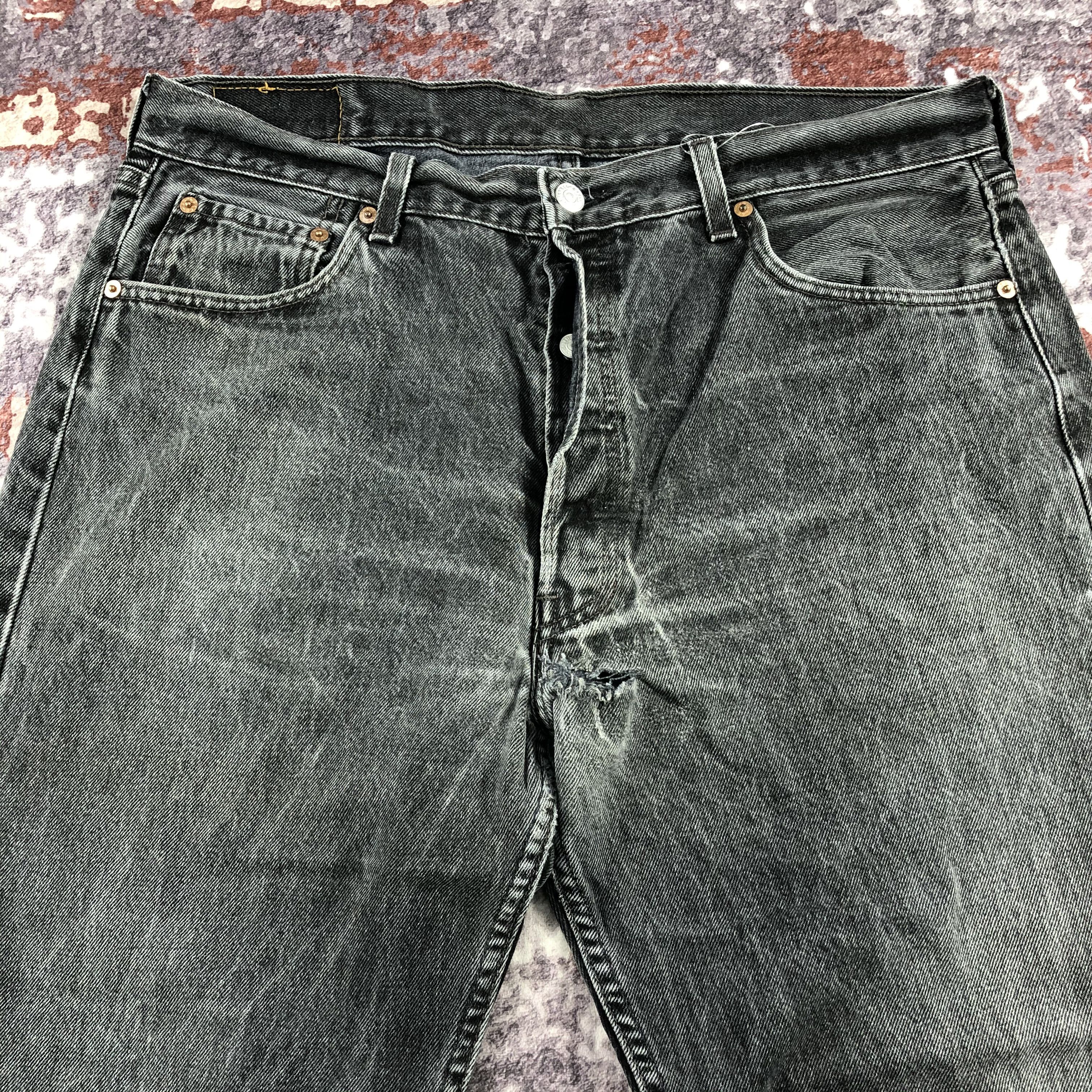 Levi's Faded Black Levis 501 Jeans-JM2370 Size US 36 / EU 52 - 3 Thumbnail