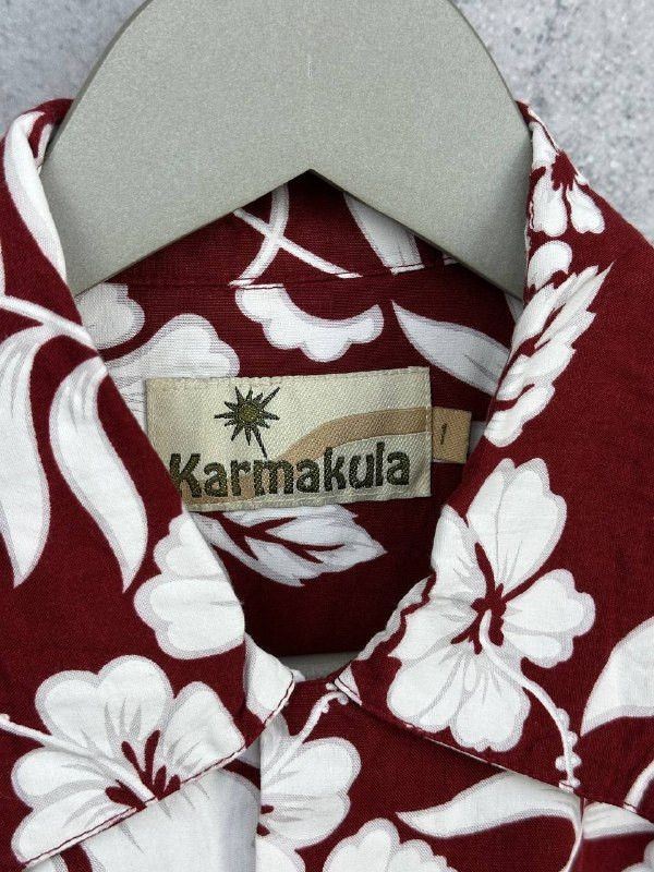 Other Karmakula Aloha Hawaiian Shirt Red Floral SS Vintage Style Size US S / EU 44-46 / 1 - 11 Thumbnail