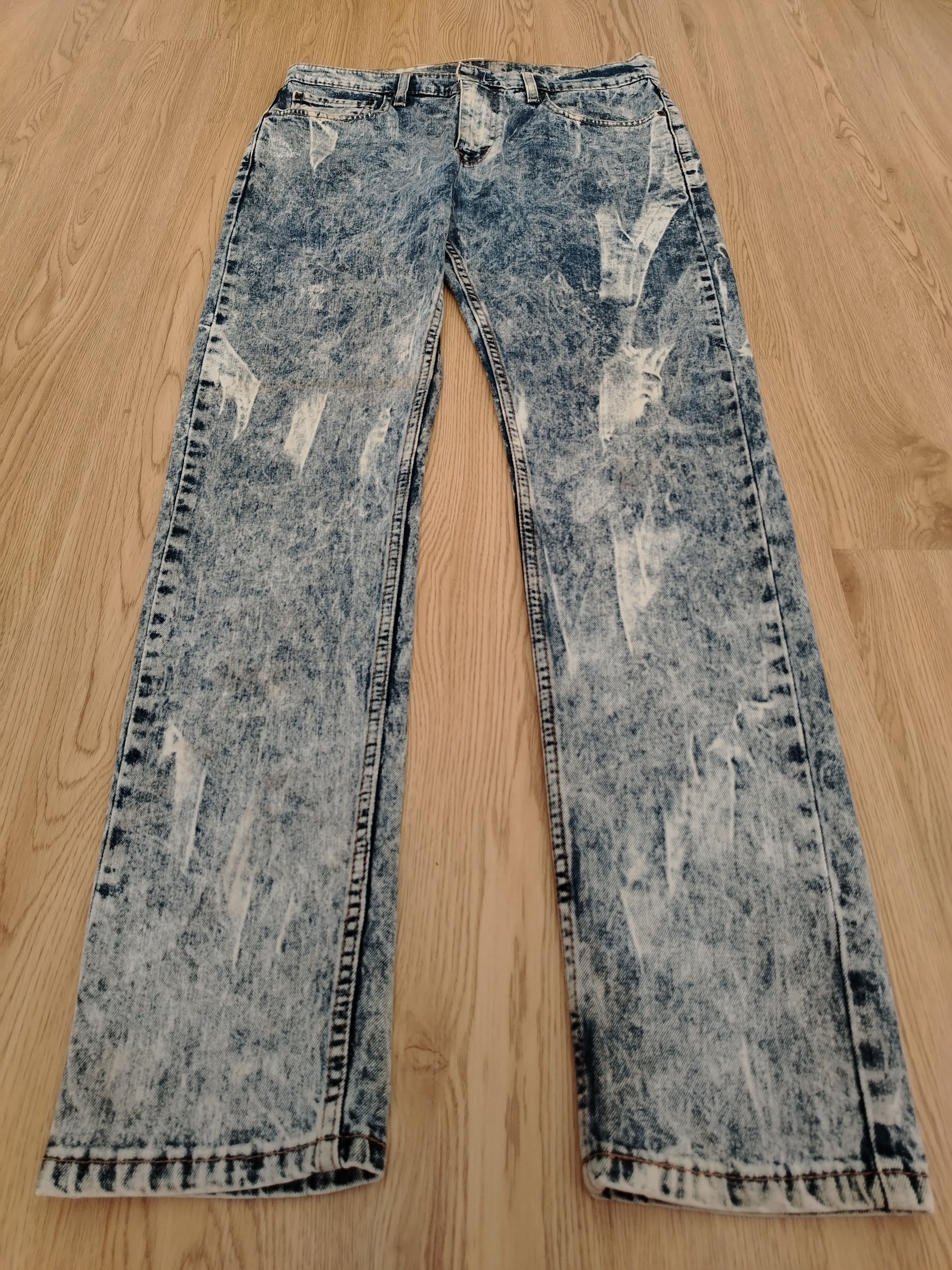 Levi's × Vintage Levis 512 Taper Jeans Acid Wash Vintage Size US 33 - 2 Thumbnail