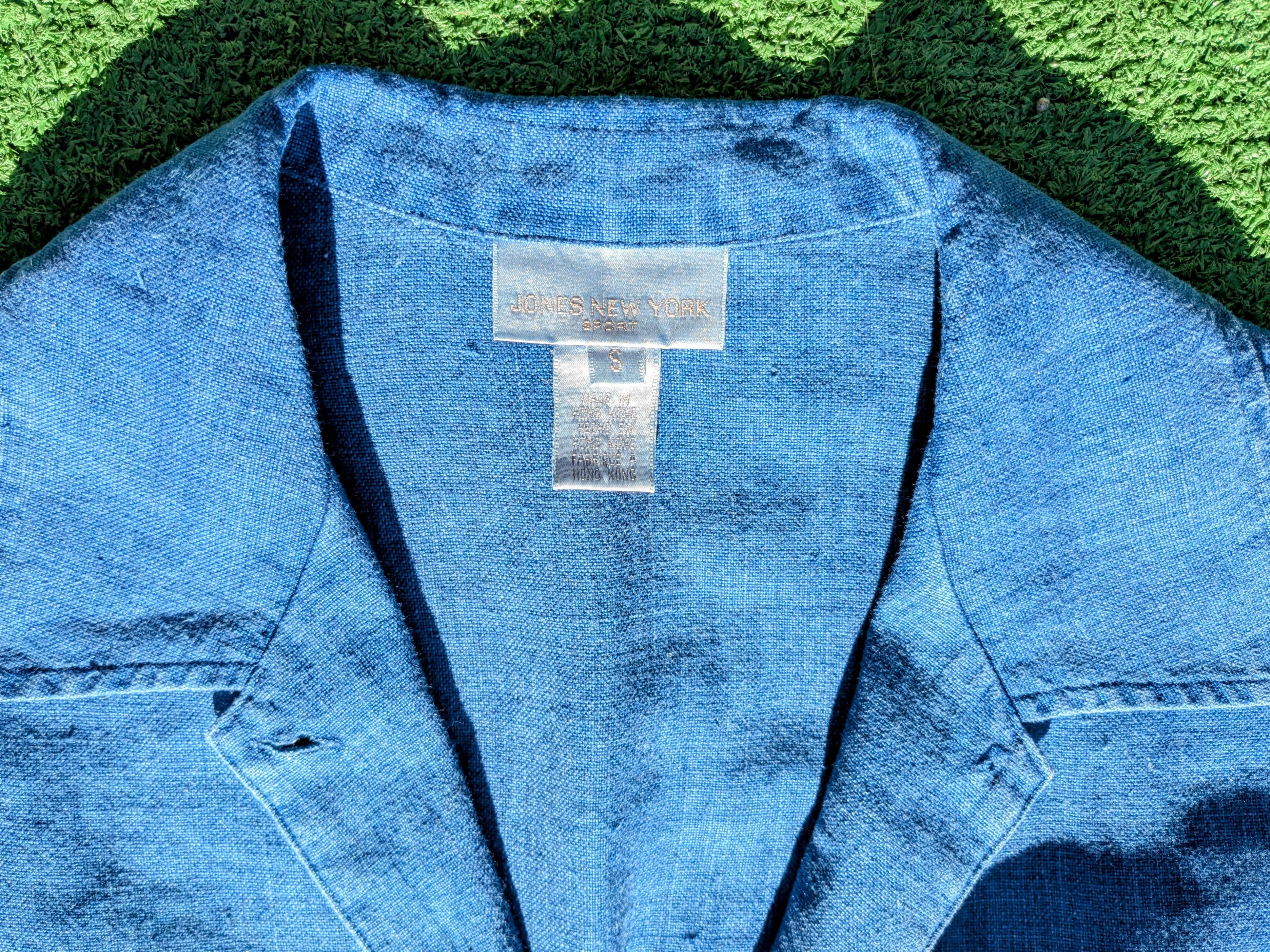 Jones New York Jones New York Sport Linen Button w/Pockets Jacket Shirt EUC Size S / US 4 / IT 40 - 6 Thumbnail