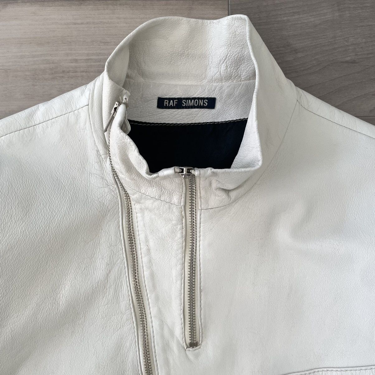 Raf Simons Raf Simons AW1997 Assymetrical Leather Jacket Size US M / EU 48-50 / 2 - 2 Thumbnail