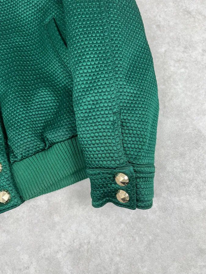 Versace Versace Italian Green Bomber Royal Jacket Size US XS / EU 42 / 0 - 10 Thumbnail
