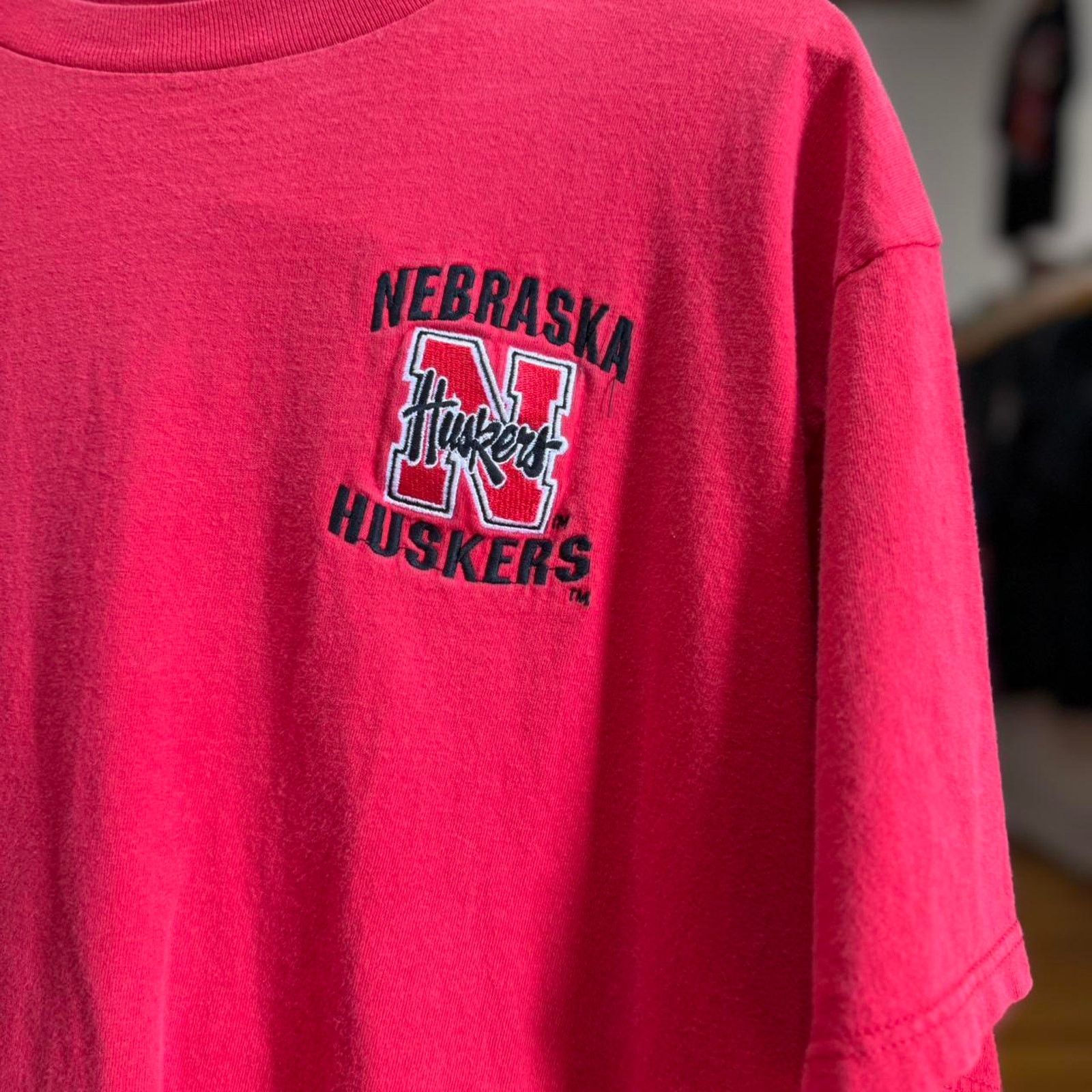 Vintage Vintage 90s Nebraska Huskers Embroidered T-Shirt Size US XL / EU 56 / 4 - 3 Thumbnail