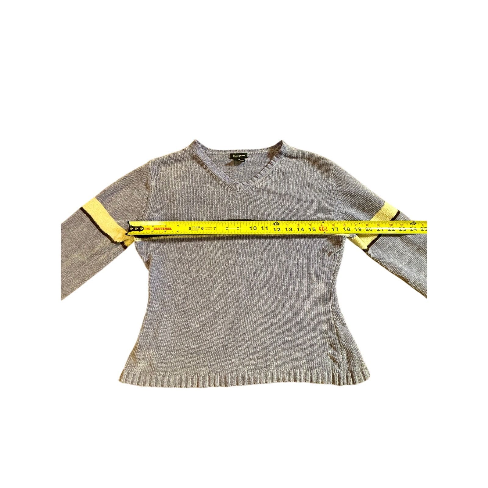 Guess Rare Vintage Y2K Guess Jeans Lavender Sweater Stripe Detail Size M / US 6-8 / IT 42-44 - 6 Thumbnail