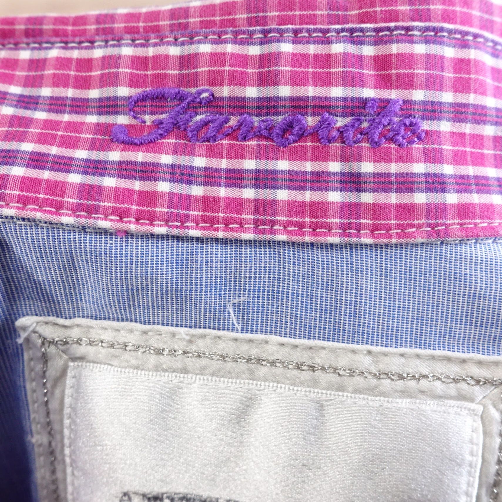 Vintage AMERICAN EAGLE Long Sleeve Pink Plaid Button-Up Shirt Womens Size 0 Size XS / US 0-2 / IT 36-38 - 7 Thumbnail