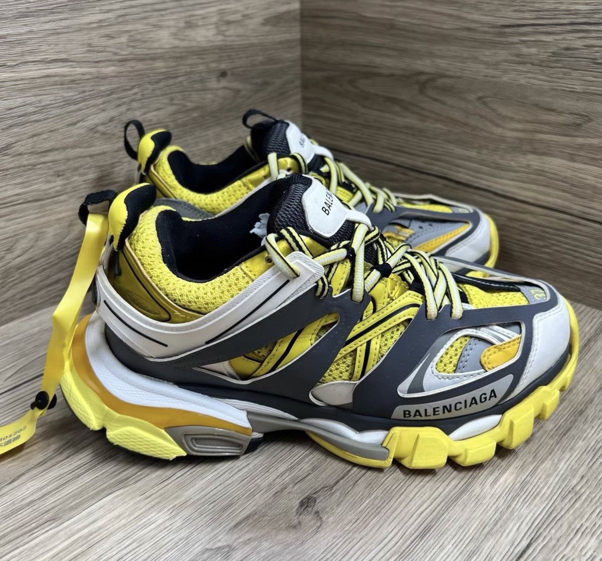 Balenciaga Balenciaga Track Grey & Yellow Dad Sneakers J41 Size US 7 / IT 37 - 4 Thumbnail