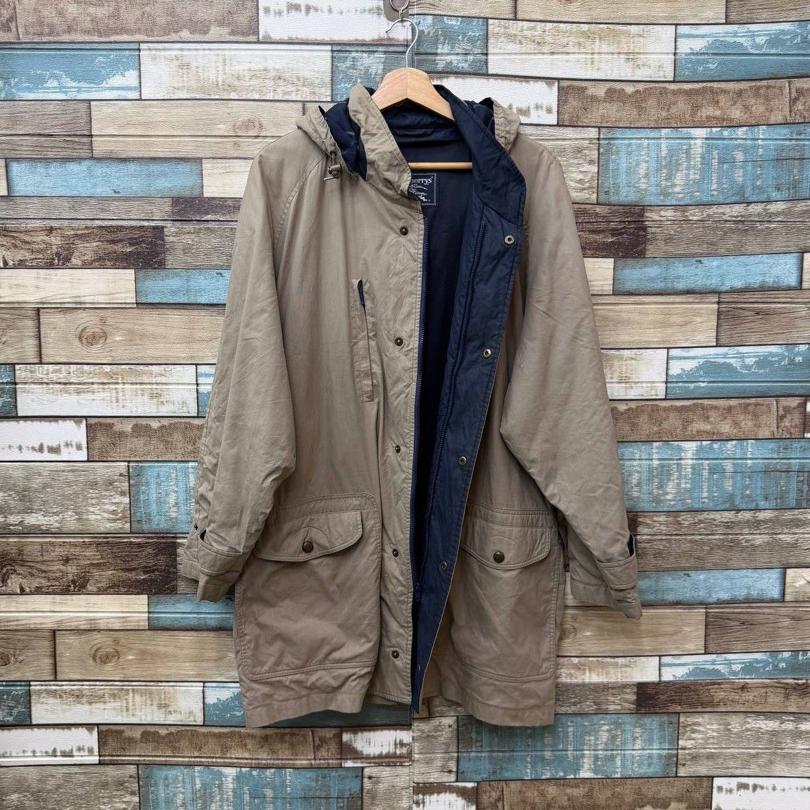 Burberry Vintage 90s Burberrys Hooded Utility Mountain Parka Jacket Size US L / EU 52-54 / 3 - 6 Thumbnail