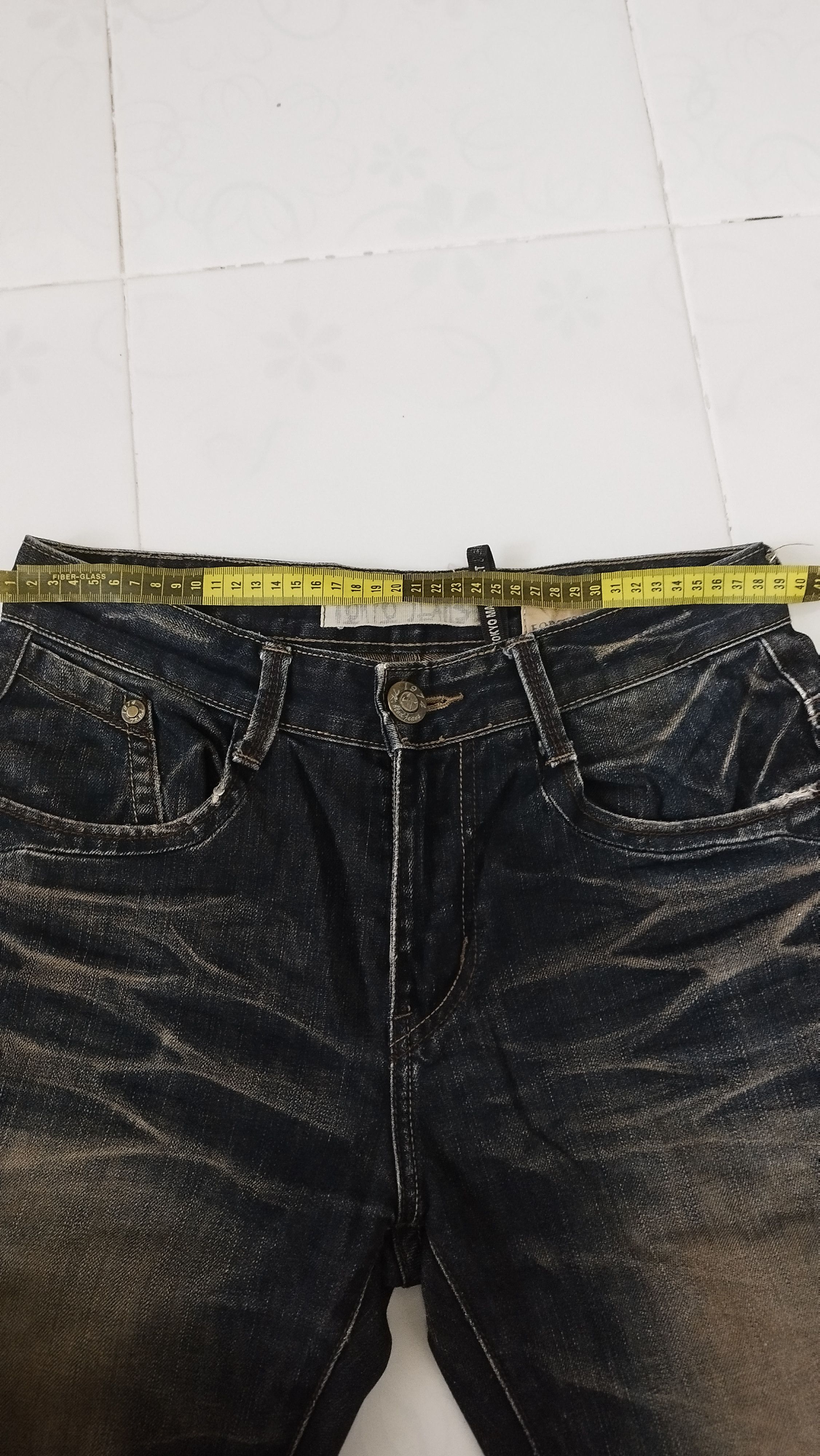 Japanese Brand Tokyo CROXX jeans distressed Size US 30 / EU 46 - 10 Thumbnail