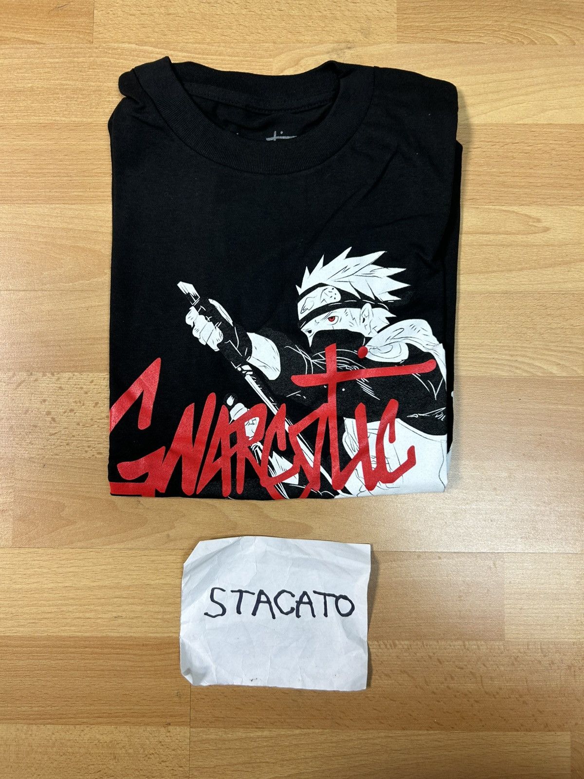 Gnarcotic × Japanese Brand Gnarcotic Lil Gnar Naruto Kakashi Tee Black/Red Size US S / EU 44-46 / 1 - 5 Thumbnail