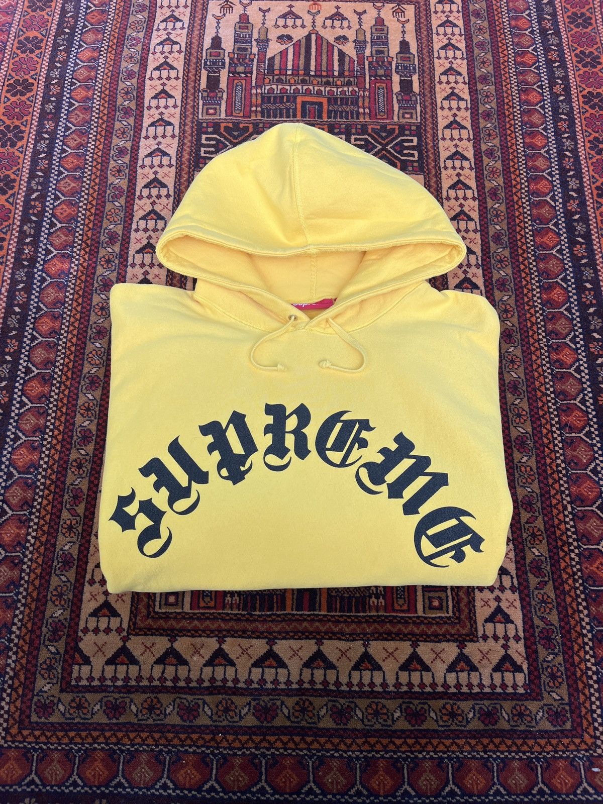 Supreme Supreme Old English arc Hooded Sweatshirt L Size US L / EU 52-54 / 3 - 11 Thumbnail