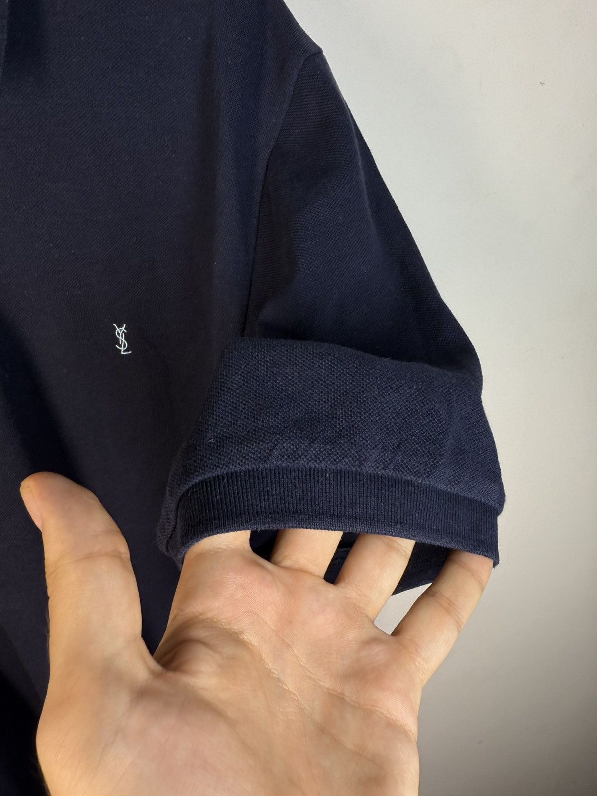 Yves Saint Laurent YSL Polo Shirt Navy YSL T-shirt YSL Shirt Size US XXL / EU 58 / 5 - 10 Thumbnail