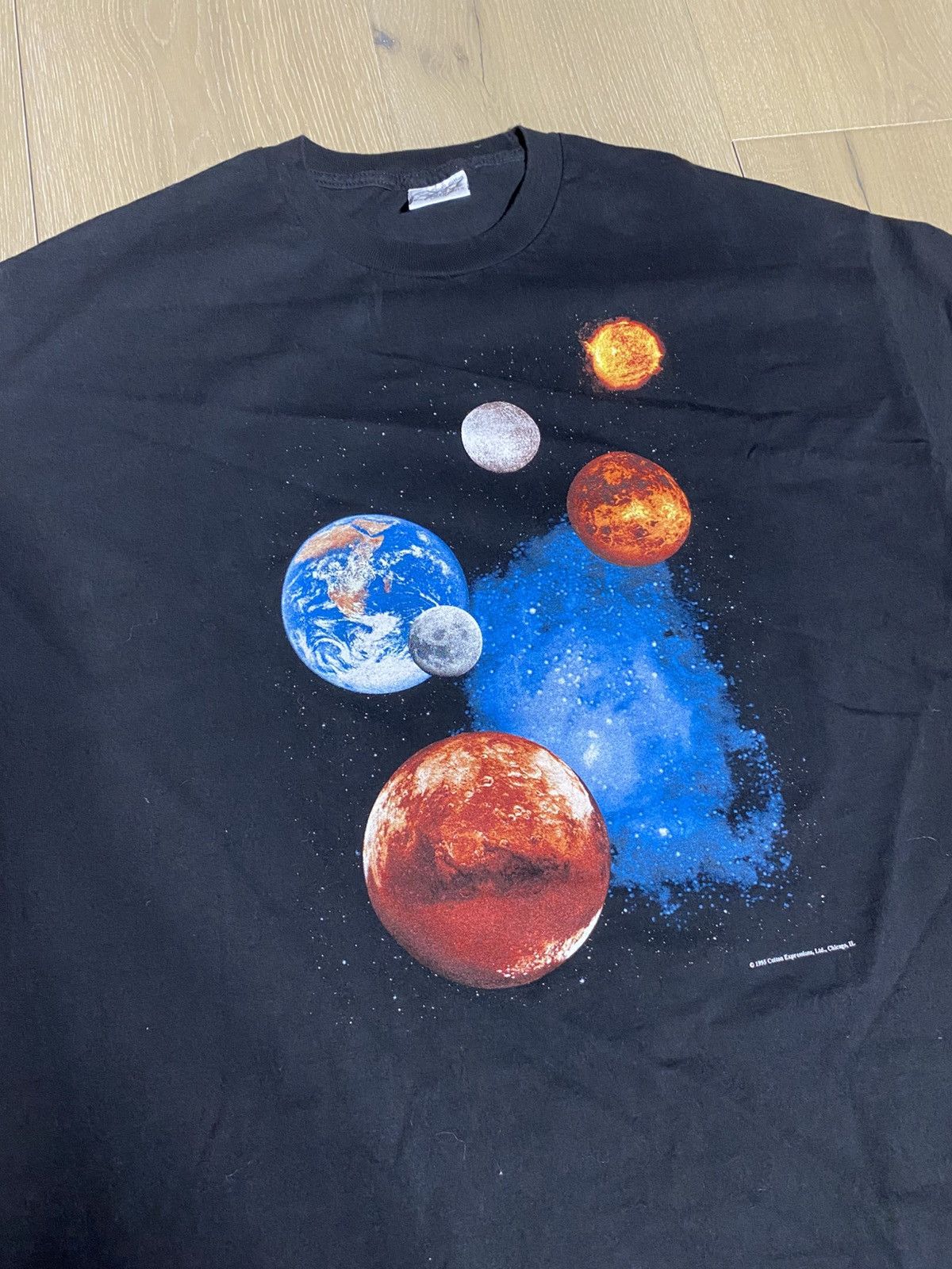 Vintage 1995 Cotton Expressions Galaxy Tee Size US XXL / EU 58 / 5 - 5 Thumbnail