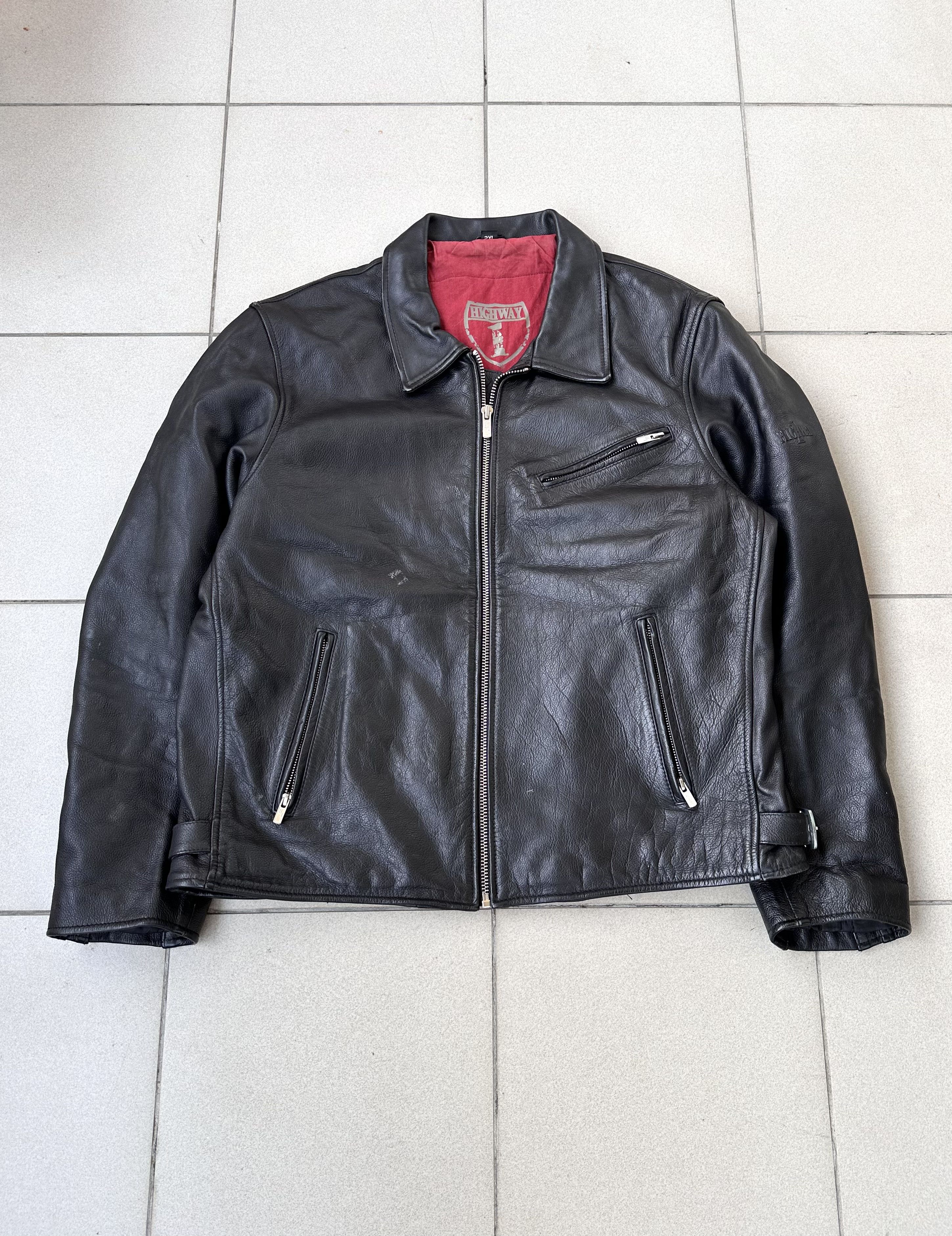Leather Highway leather jacket motorcycle biker Size US L / EU 52-54 / 3 - 1 Thumbnail