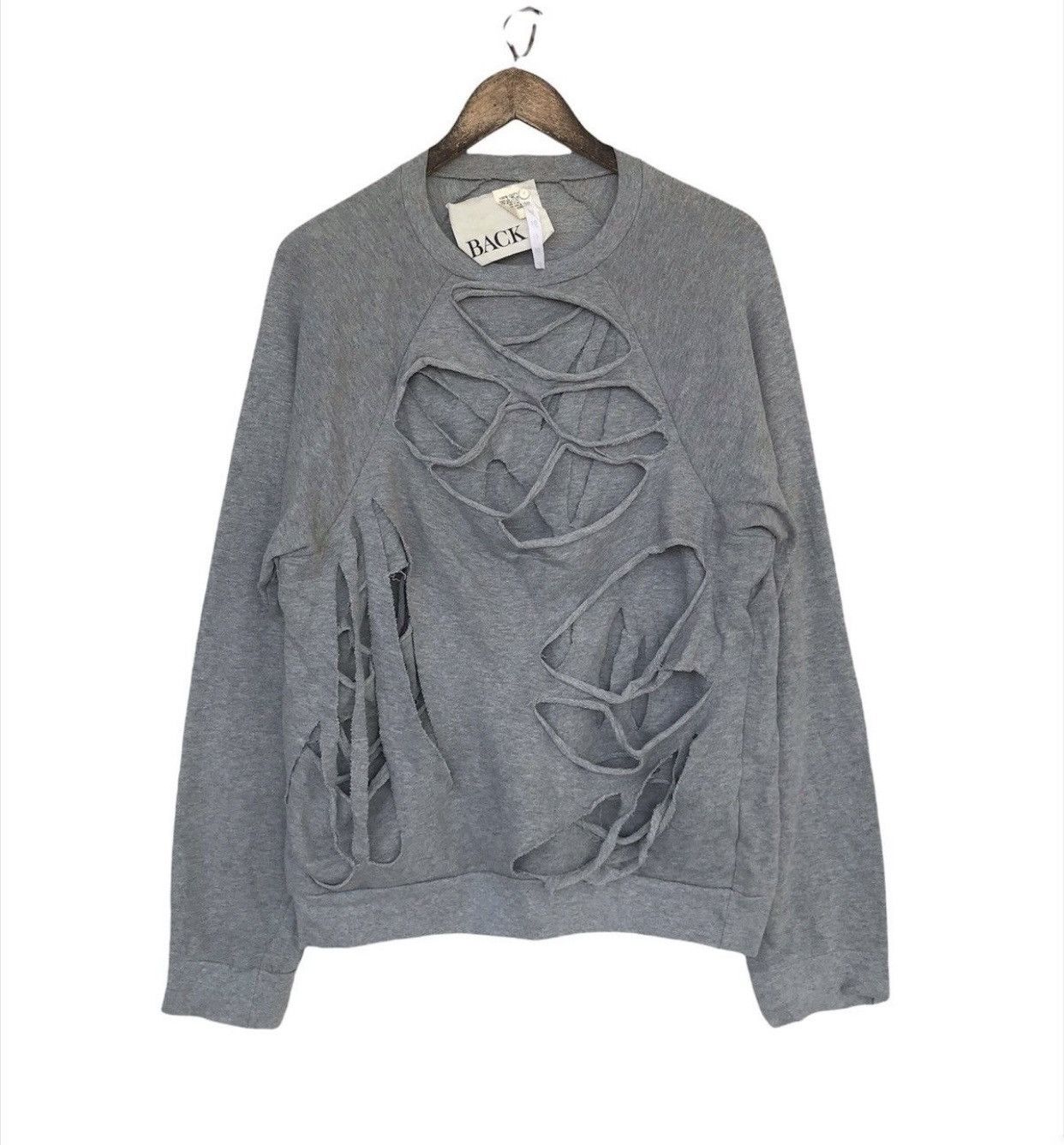 Designer × Japanese Brand 💥Japanese Back Distressed Shirt Size US M / EU 48-50 / 2 - 1 Thumbnail