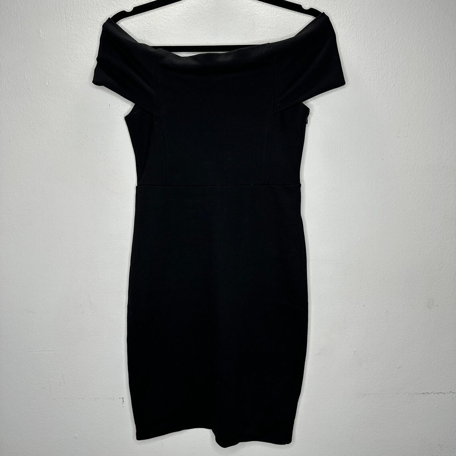 Zara Zara Sexy Black Off-Shoulder Bandeau bodycon Dress Medium Size M / US 6-8 / IT 42-44 - 13 Thumbnail