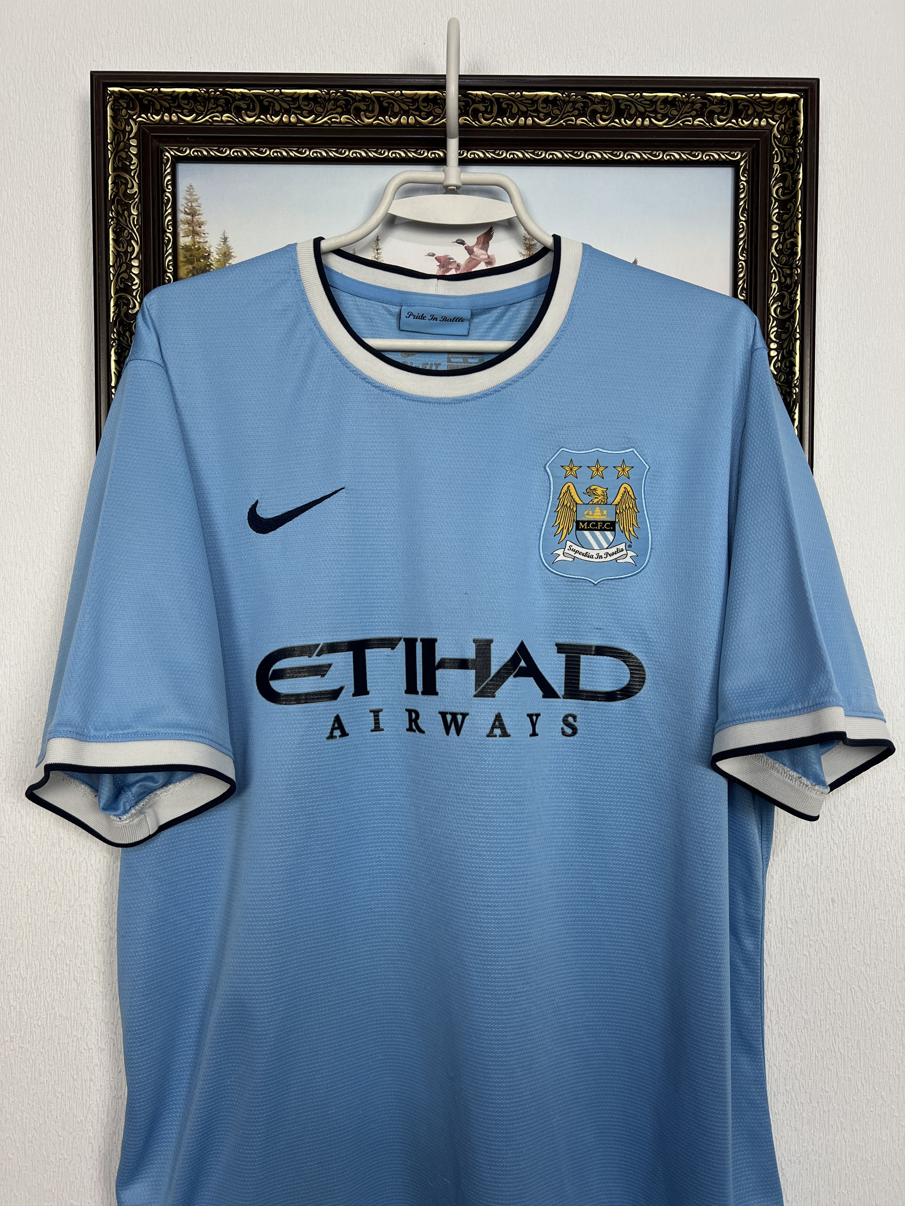 Nike Manchester City Home football shirt Soccer Jersey Trikot Size US XL / EU 56 / 4 - 2 Thumbnail
